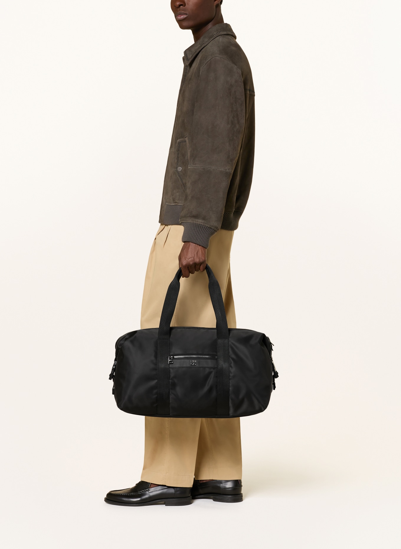 HUGO QUANTIC travel bag: BLACK