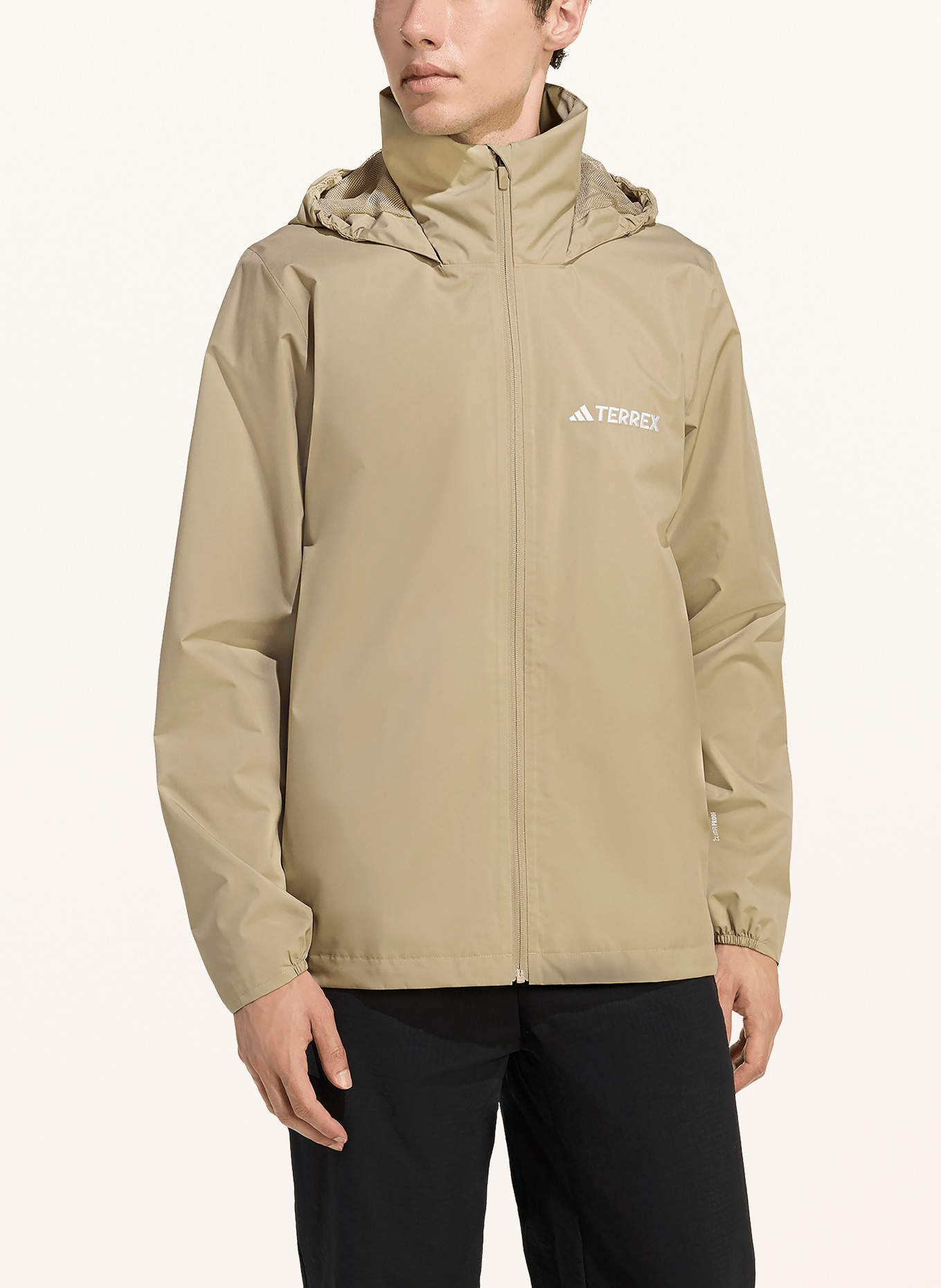 adidas TERREX MULTI ESSENTIAL 2L rain jacket: CAMEL