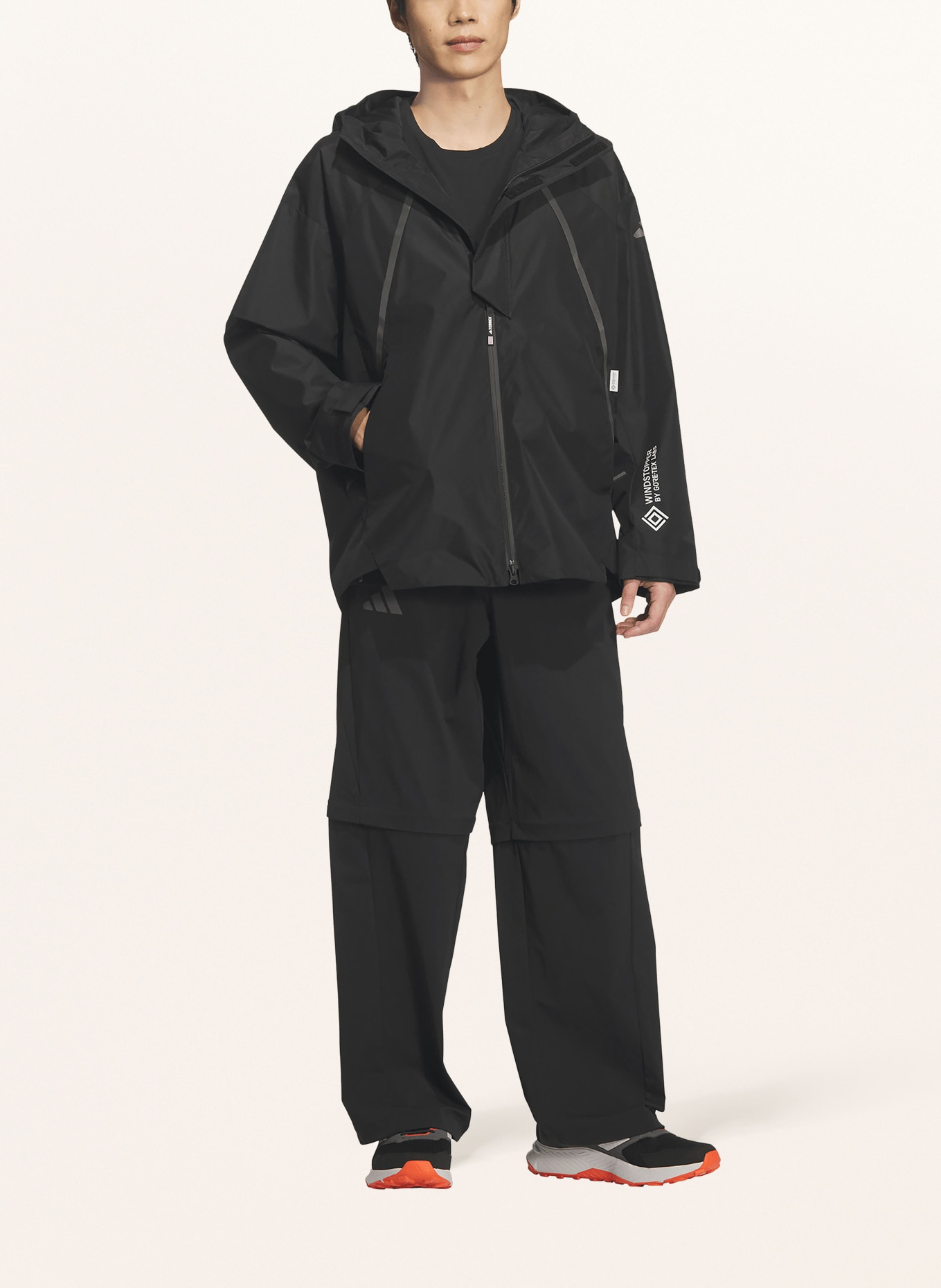 adidas TERREX XPLORIC GTX functional jacket: BLACK / DARK GRAY