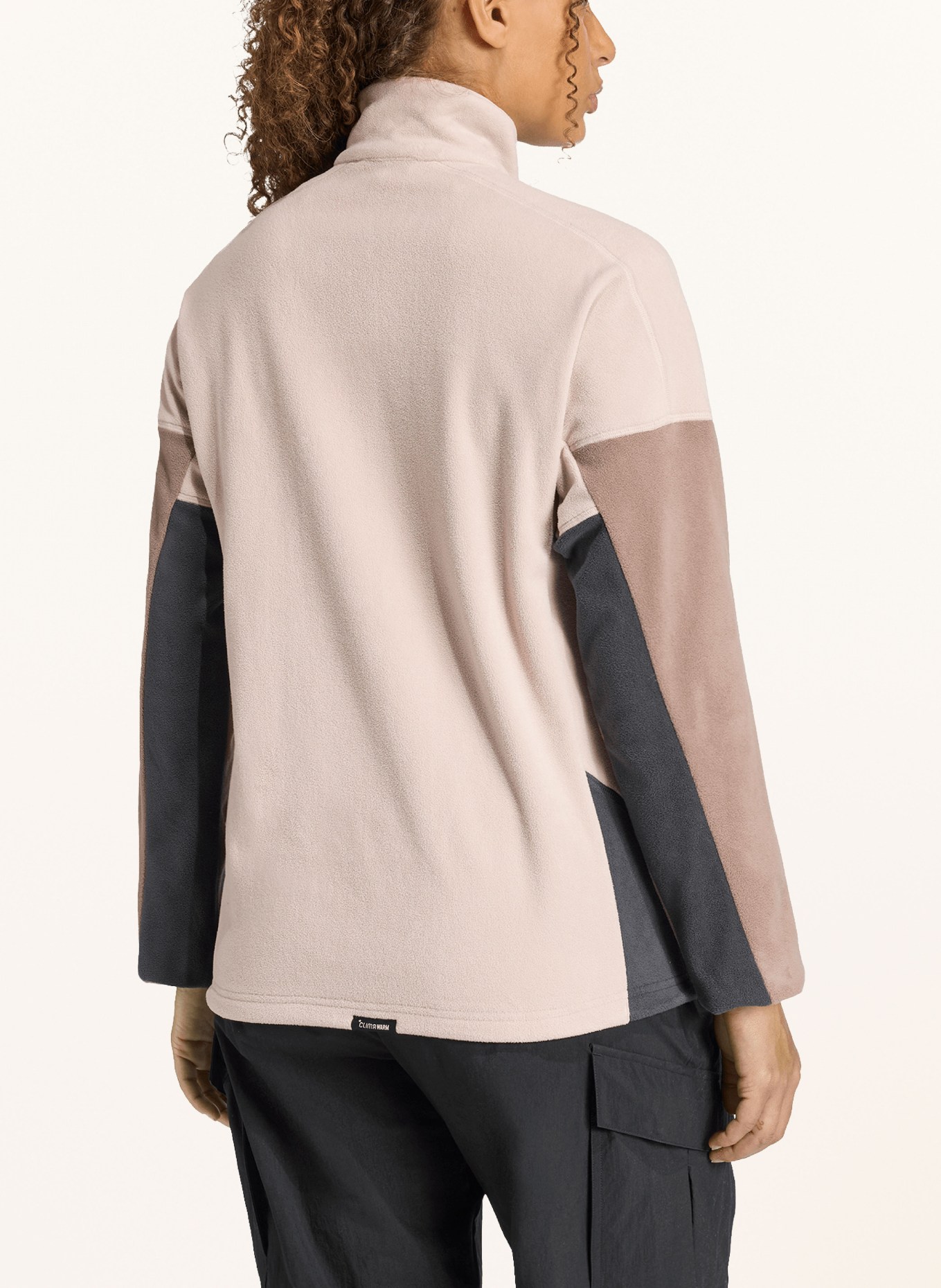 adidas TERREX Fleece Troyer MULTI CLIMAWARM: BEIGE / TAUPE / DARK GRAY