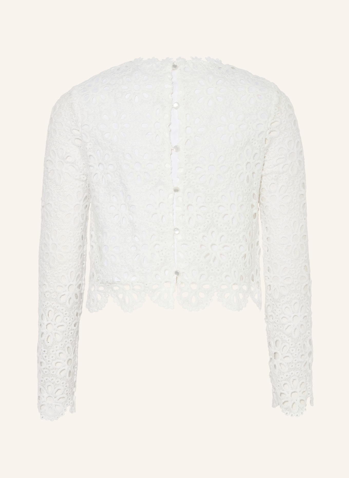 GUESS Blusenshirt aus Spitze: WEISS