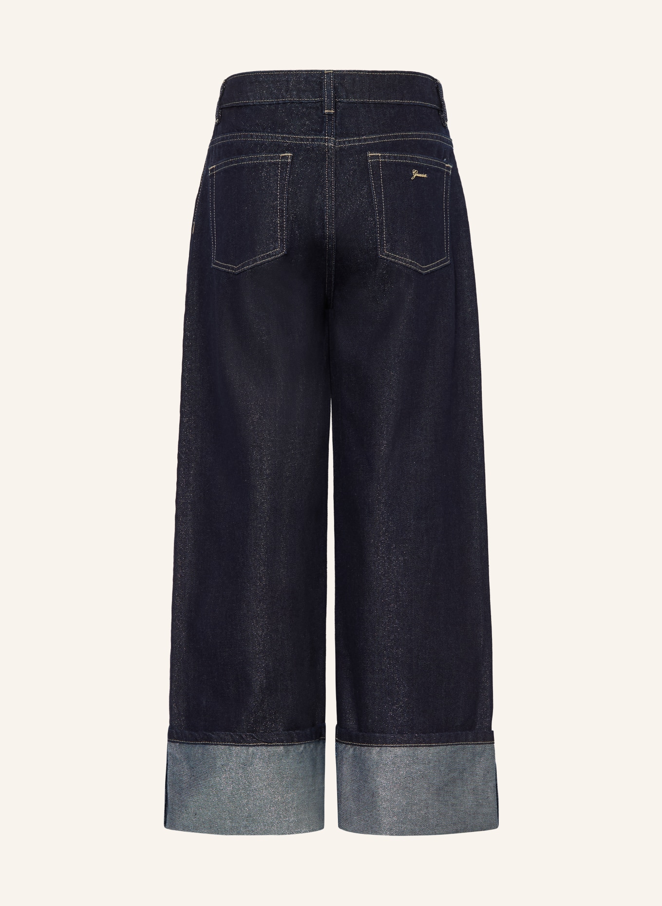 GUESS Palazzo fit jeans with glitter thread: RLUX RINSE GIRLY WASH