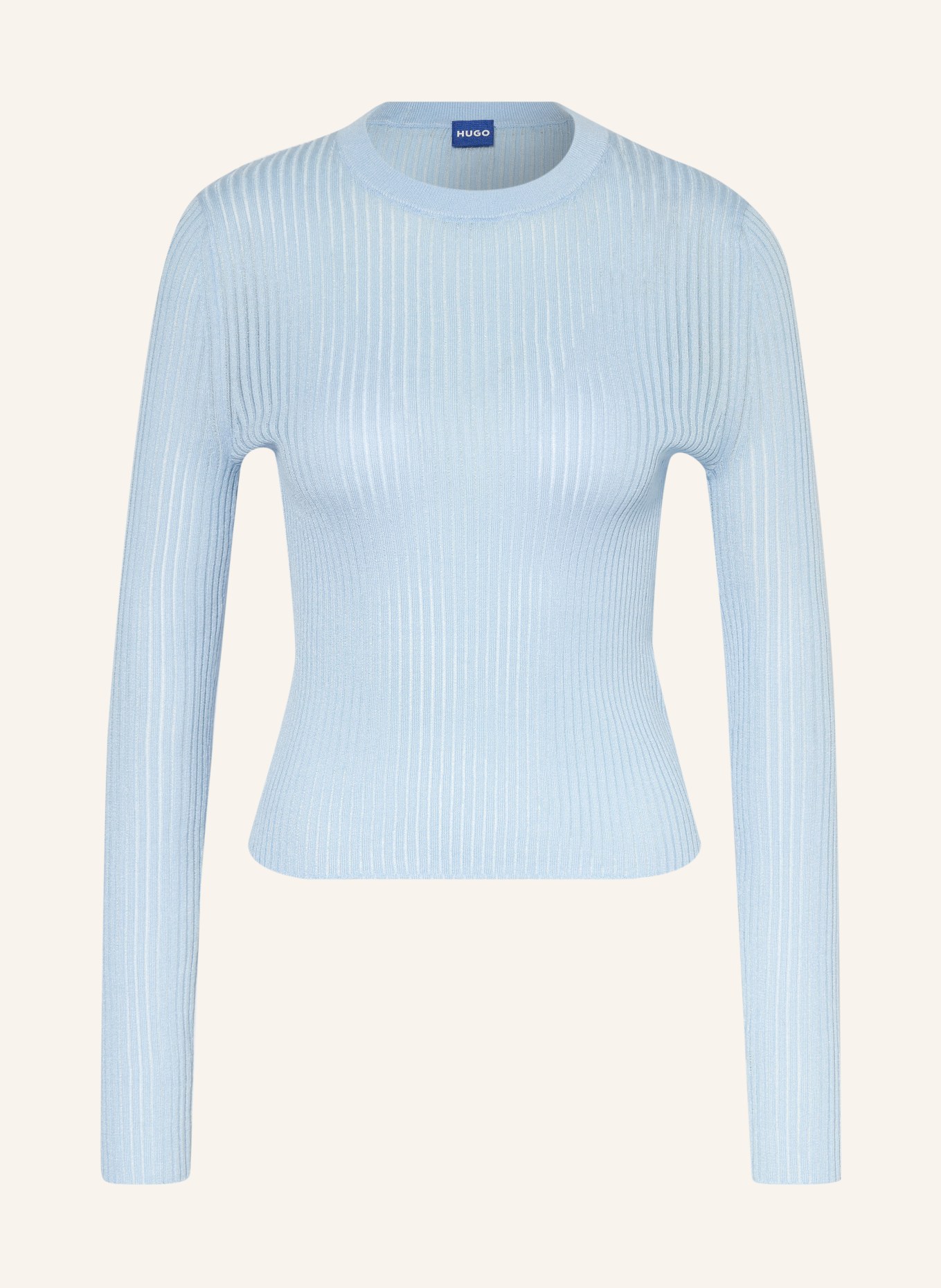 HUGO Dlouhé rukávy SOMYA: TMAVĚ MODRÁ