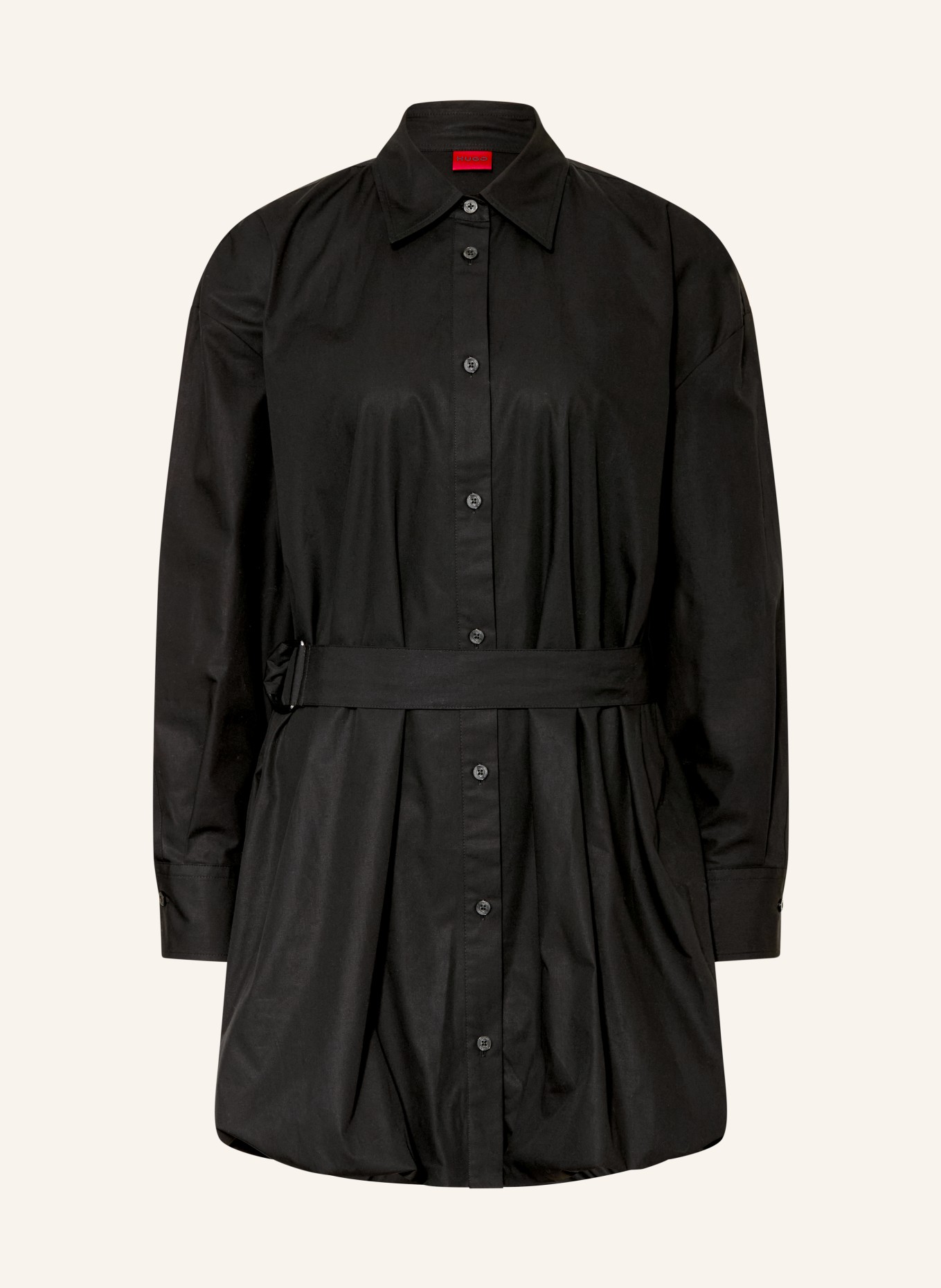 HUGO KUMIRA shirt dress: BLACK