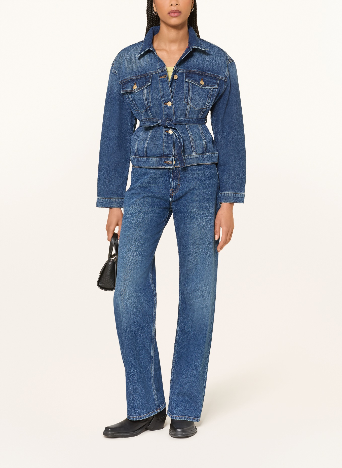 HUGO Kurtka dżinsowa GIZZIE: 430 BRIGHT BLUE