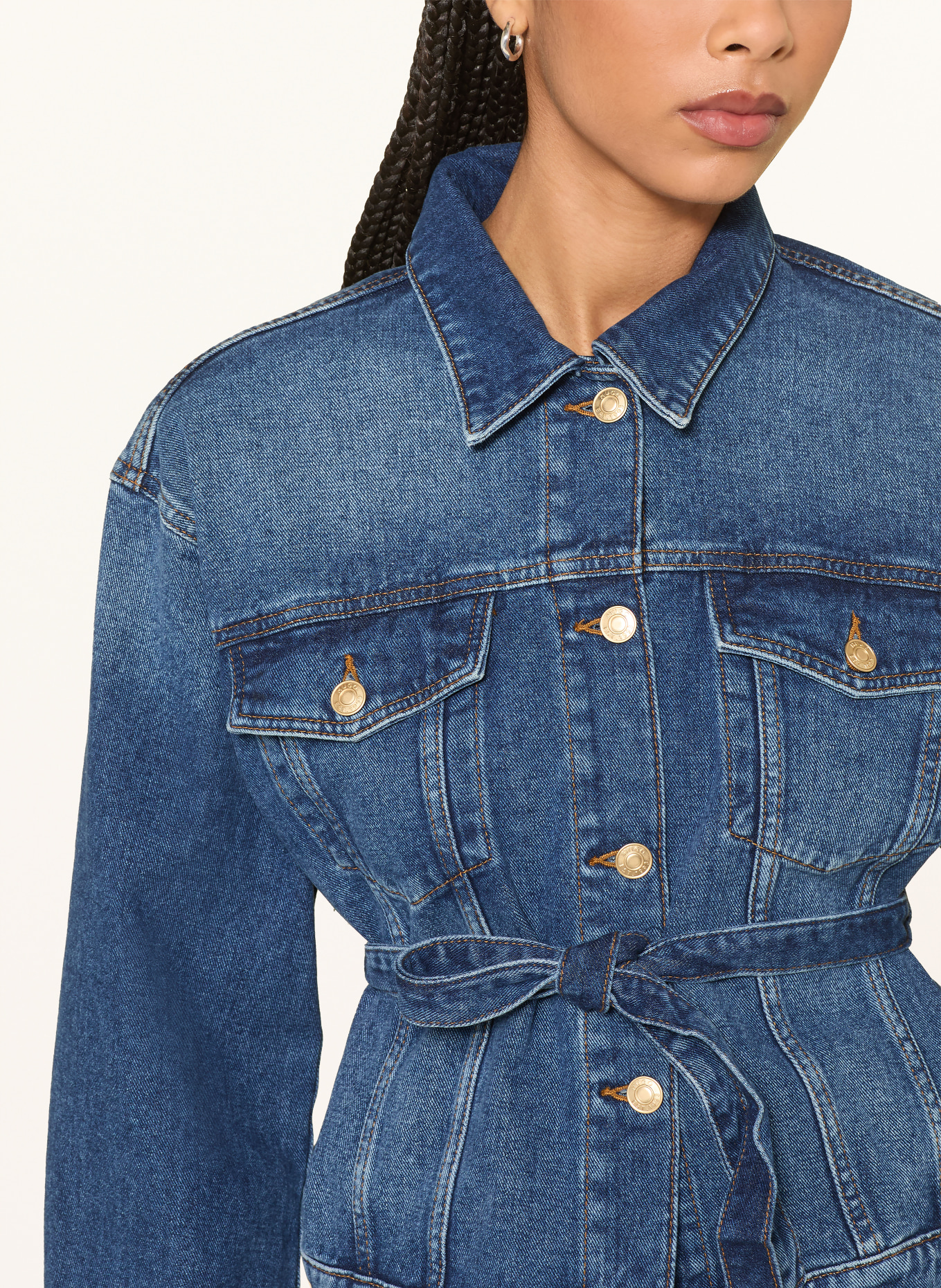 HUGO Kurtka dżinsowa GIZZIE: 430 BRIGHT BLUE