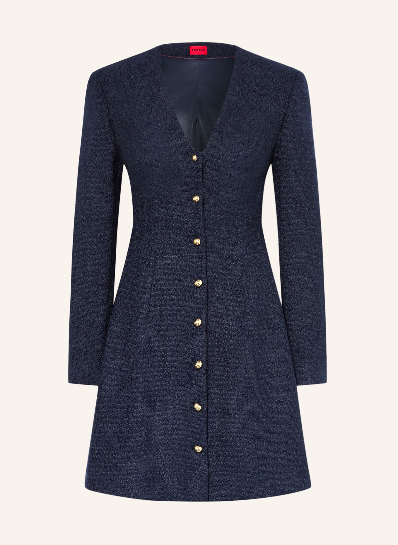 HUGO Tweed dress KANEGI: DARK BLUE