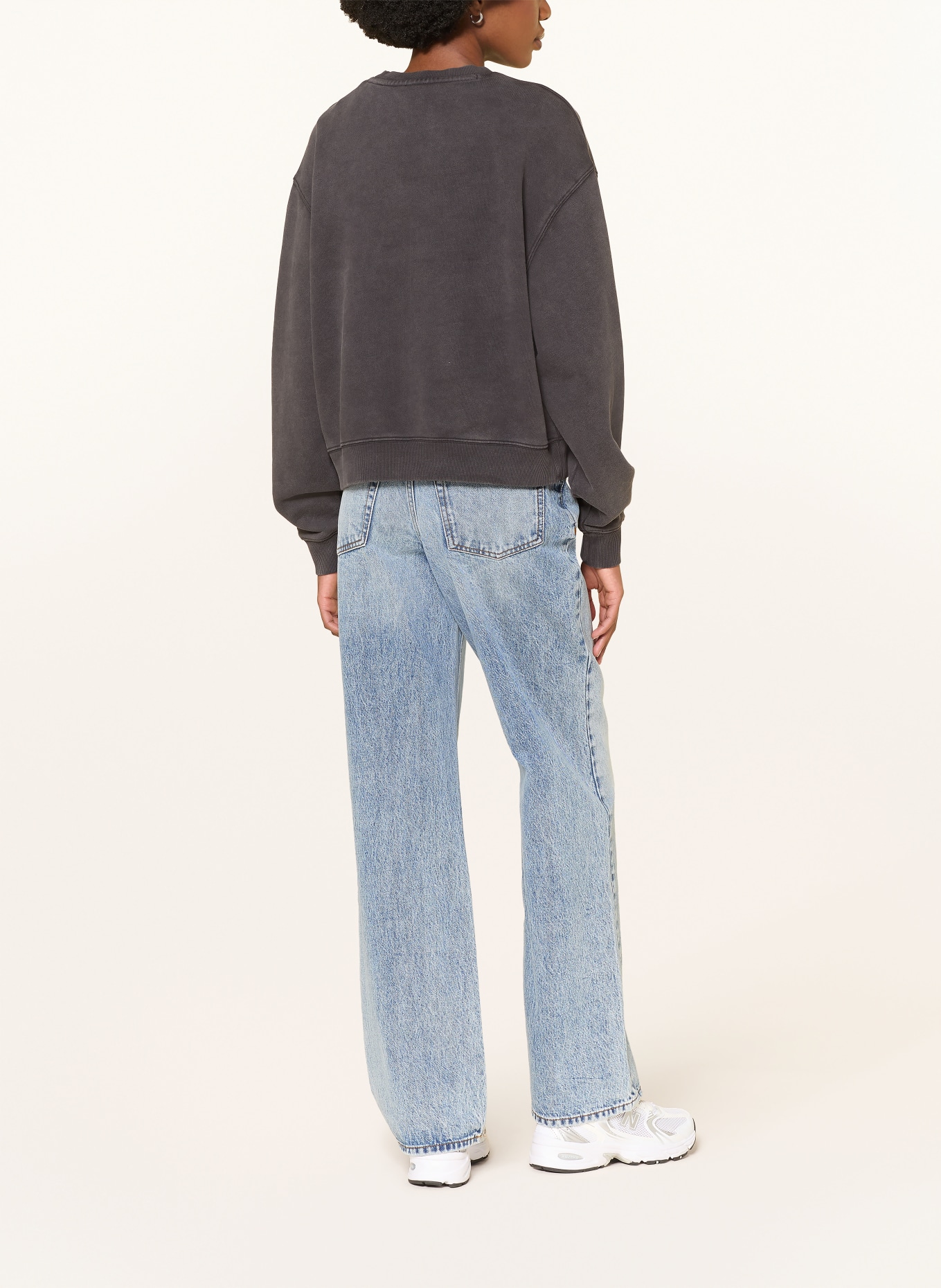 HUGO Bluza DEROXINA_8: CZIEMNOSZARY / BIAŁY