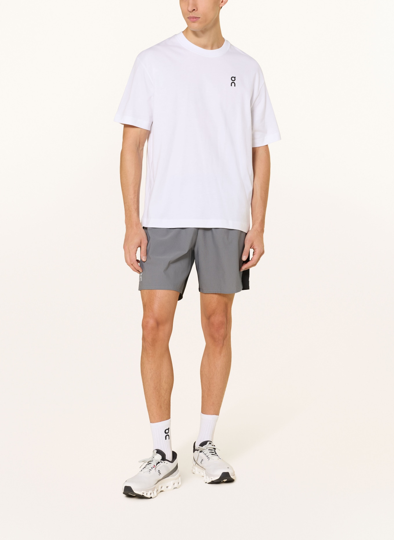 On Laufshirt CLUB-T RHYTHM: WEISS