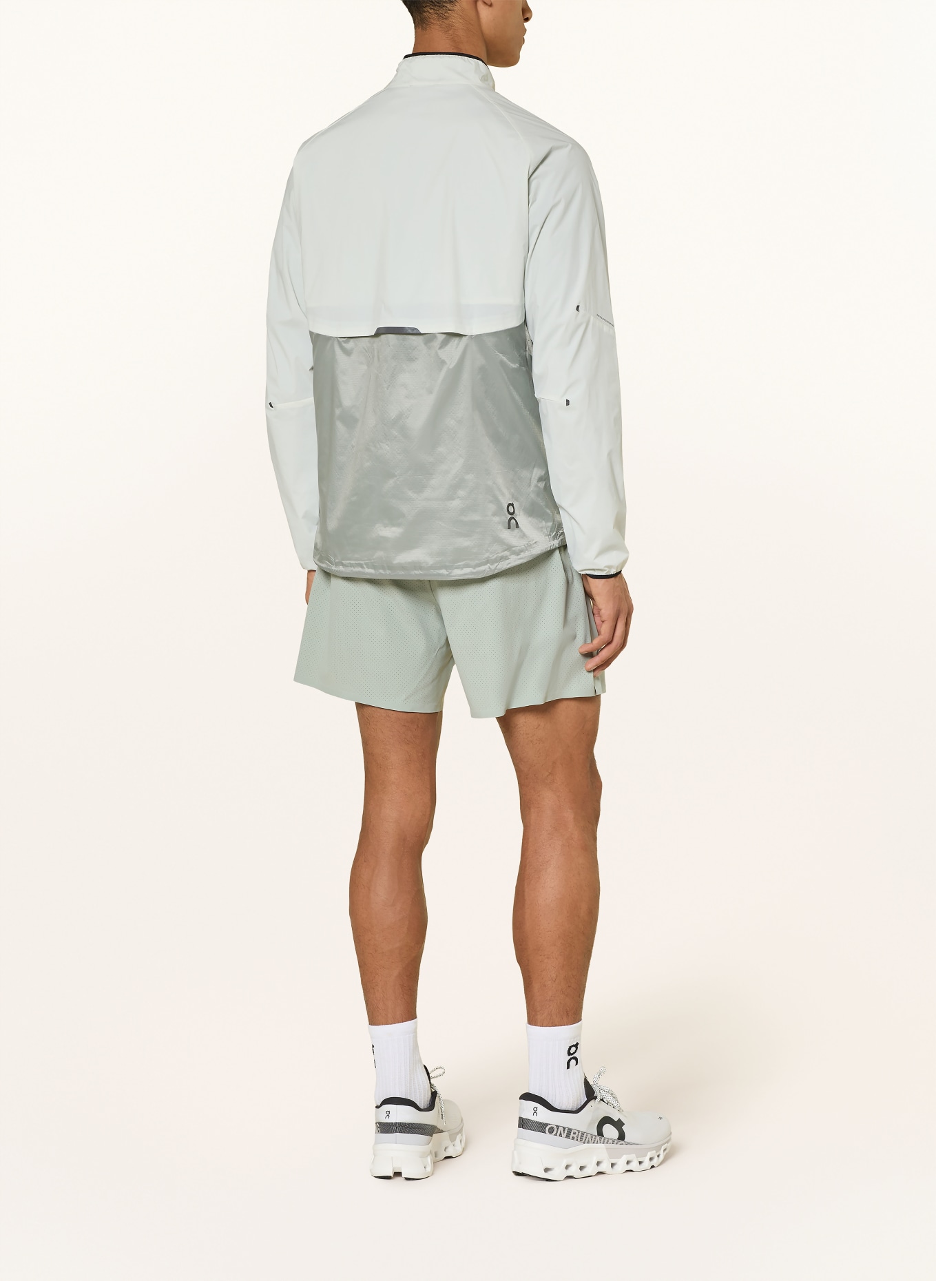 On Laufjacke WEATHER: HELLGRAU / GRAU