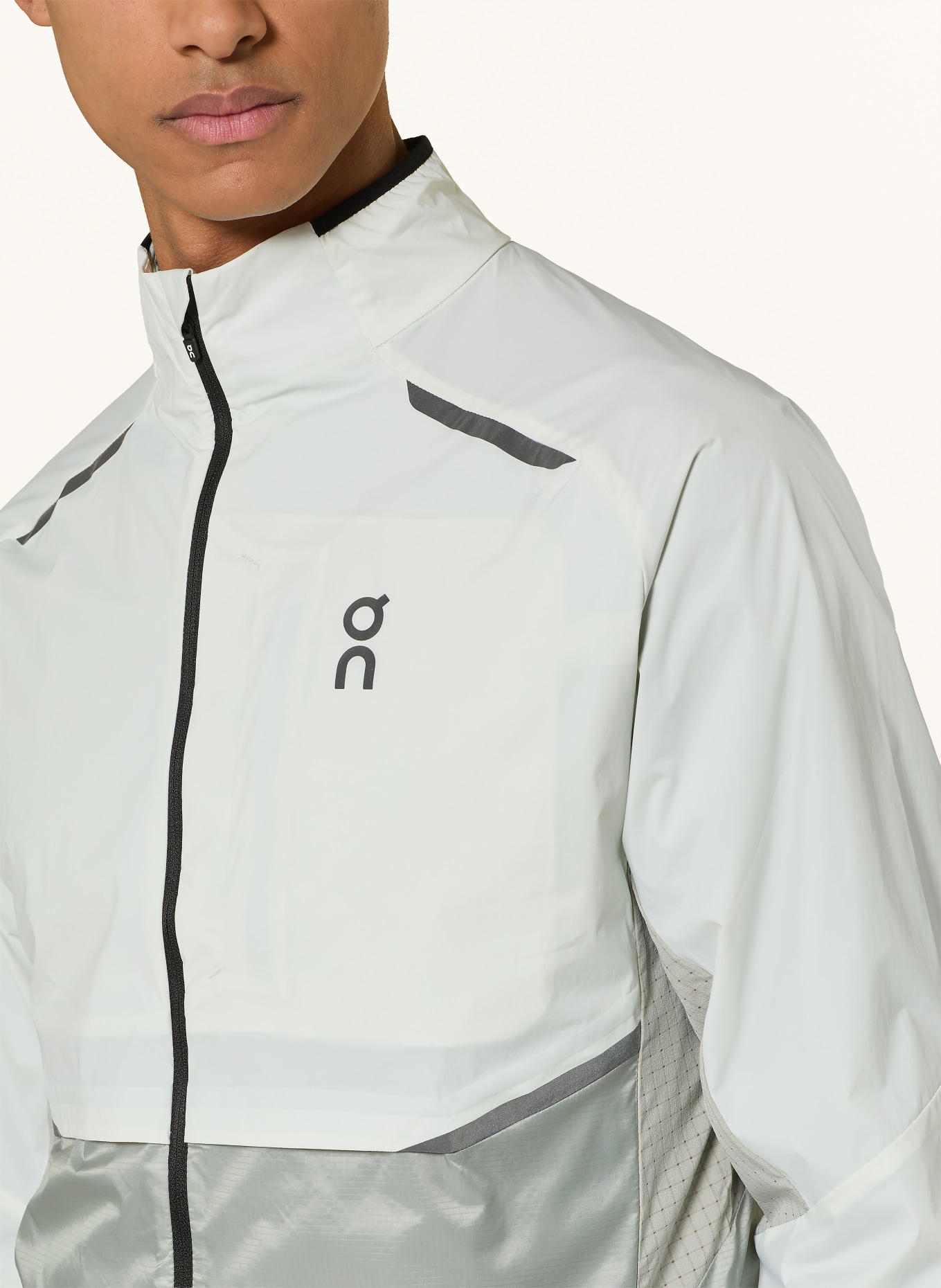 On Laufjacke WEATHER: HELLGRAU / GRAU