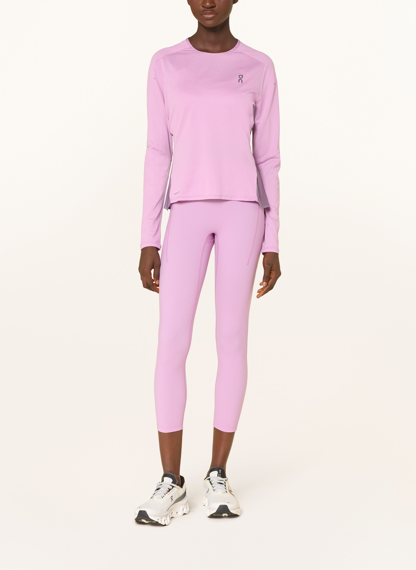 On Běžecké tričko PERFORMANCE LONG-T: RŮŽOVÁ / STARORŮŽOVÁ