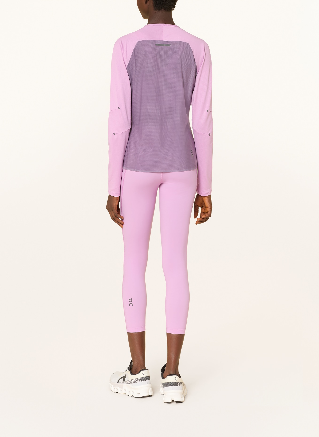 On Běžecké tričko PERFORMANCE LONG-T: RŮŽOVÁ / STARORŮŽOVÁ