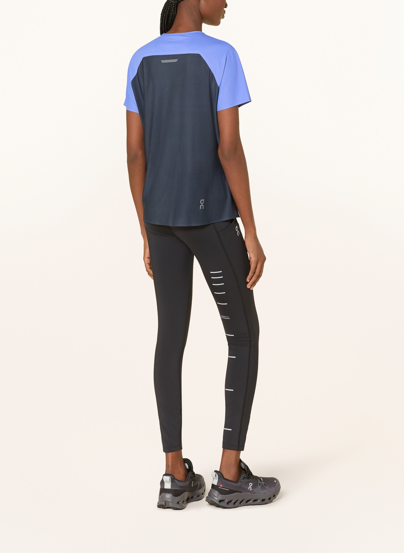 On Běžecké tričko PERFORMANCE-T: MODRÁ / TMAVĚ MODRÁ