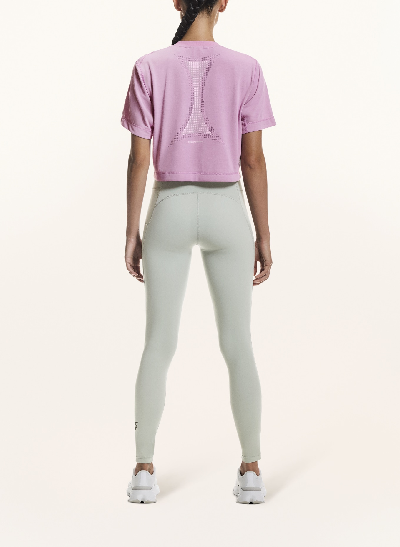 On Cropped shirt TRAIN-T CROP: PINK