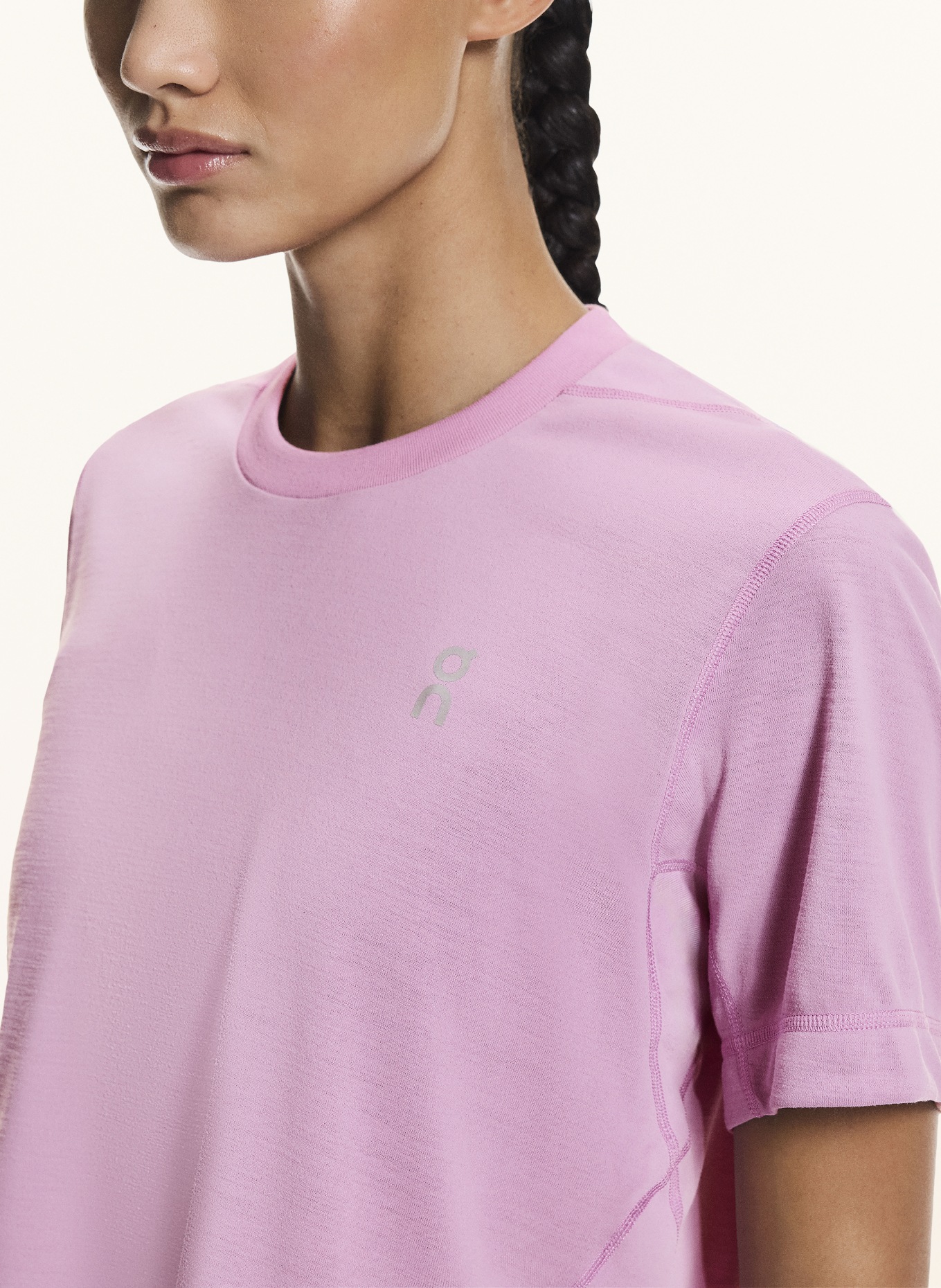 On Cropped shirt TRAIN-T CROP: PINK