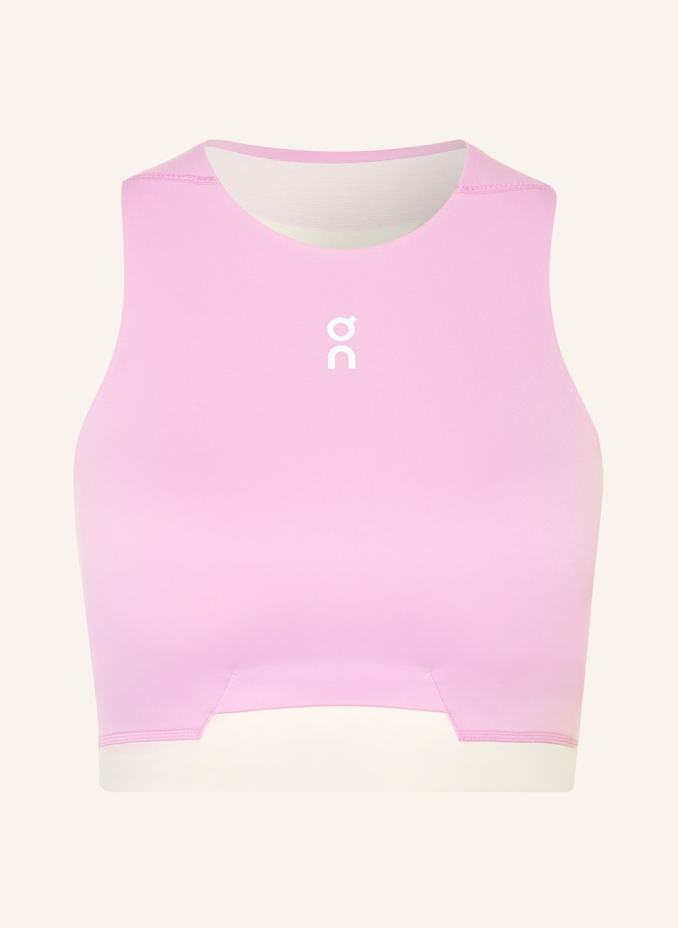 On Krátký top TRAIN 2-IN-1: RŮŽOVÁ / BÍLÁ