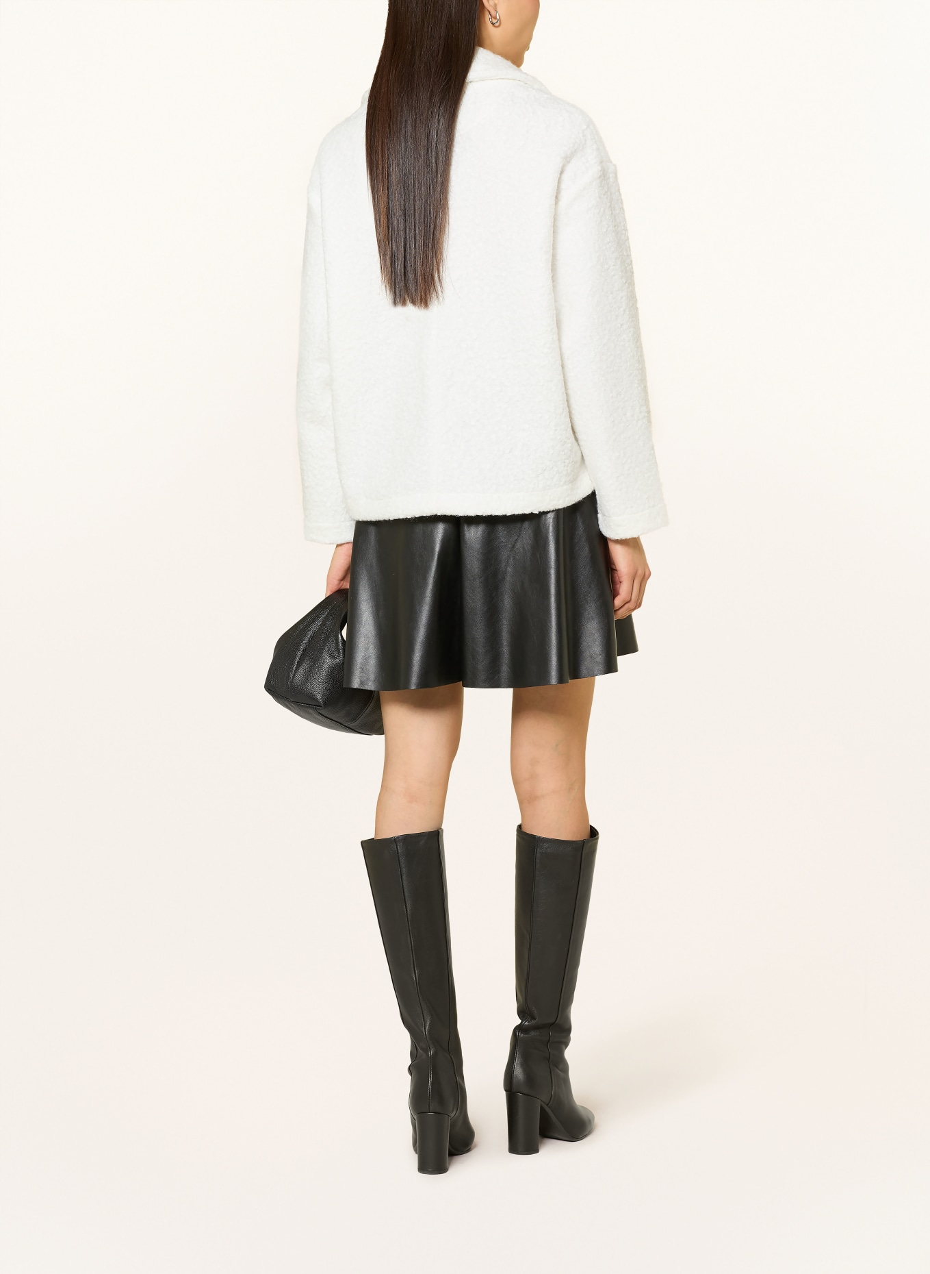 Rich & Royal Kurtka bouclé: BIAŁY