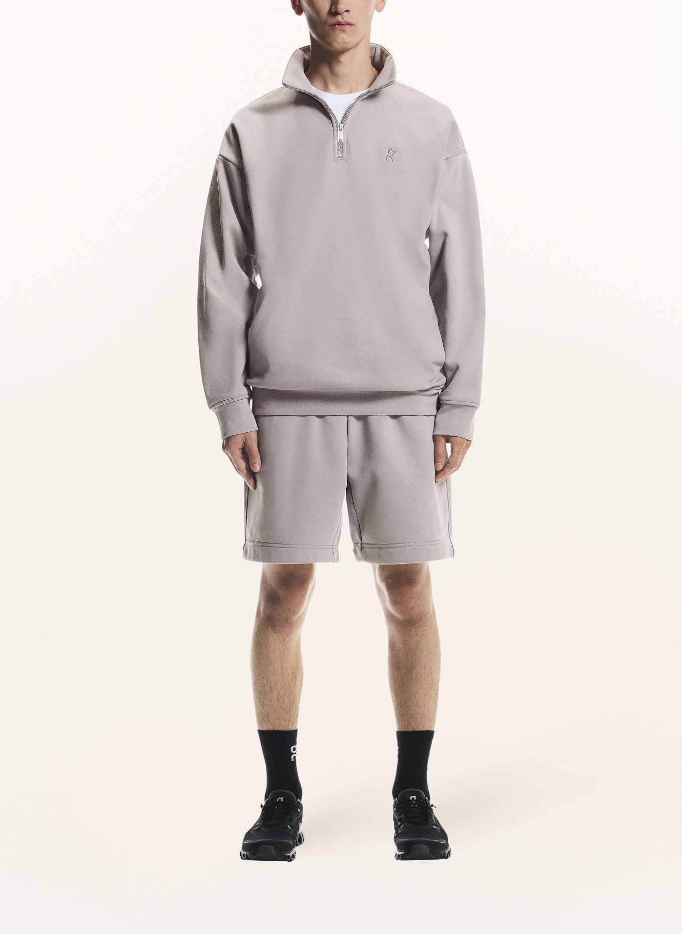 On Sweatshirt Troyer CLUB COLLECTIVE: TAUPE