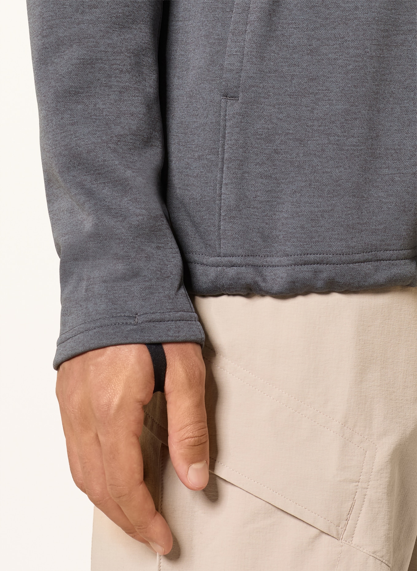 On Funktionshoodie TREK: DUNKELGRAU