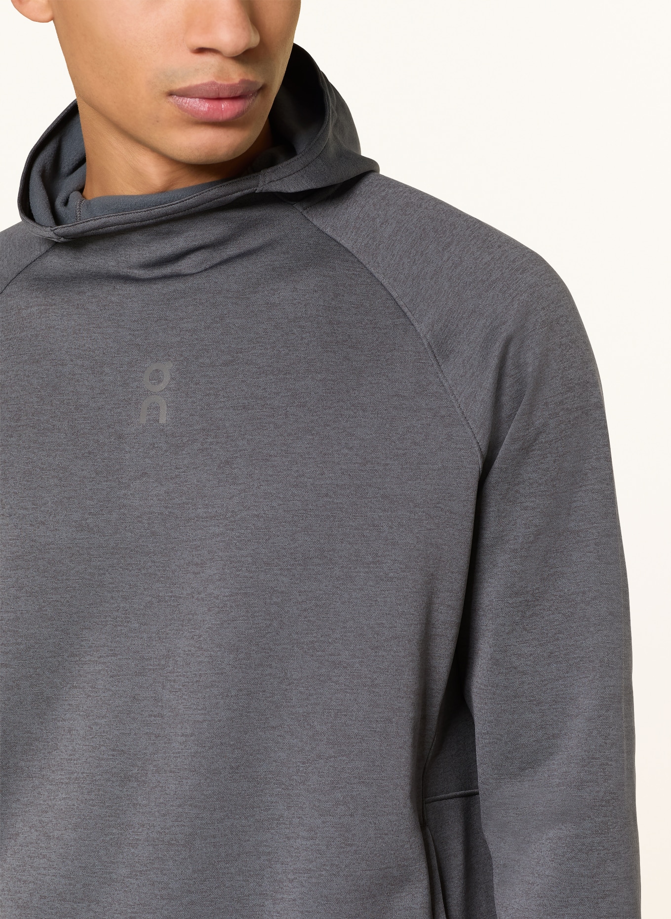 On Funktionshoodie TREK: DUNKELGRAU