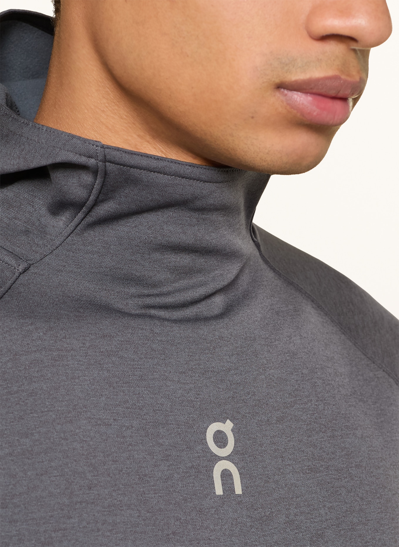 On Funktionshoodie TREK: DUNKELGRAU