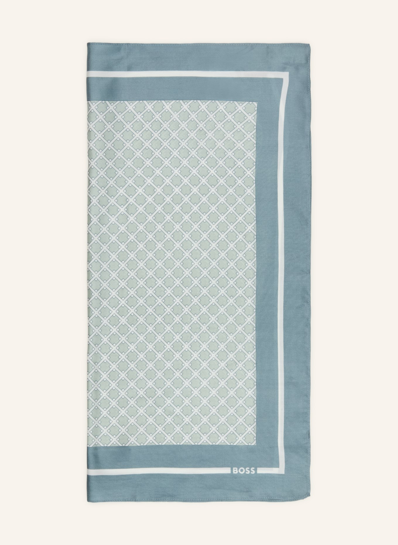 BOSS Seidentuch VINCENCY: BLAUGRAU / MINT / WEISS