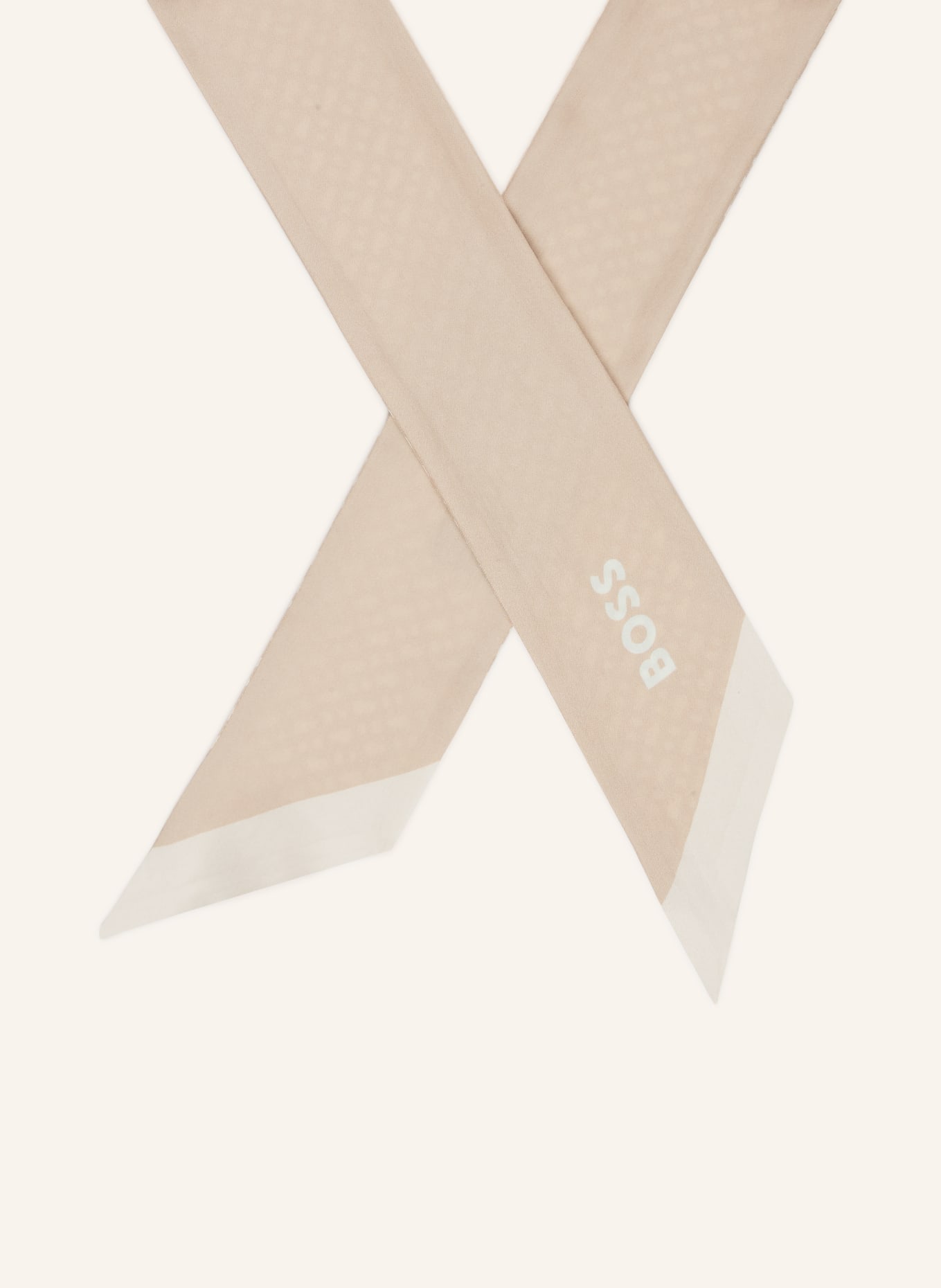 BOSS Silk scarf VINCENCY: LIGHT BROWN / CAMEL