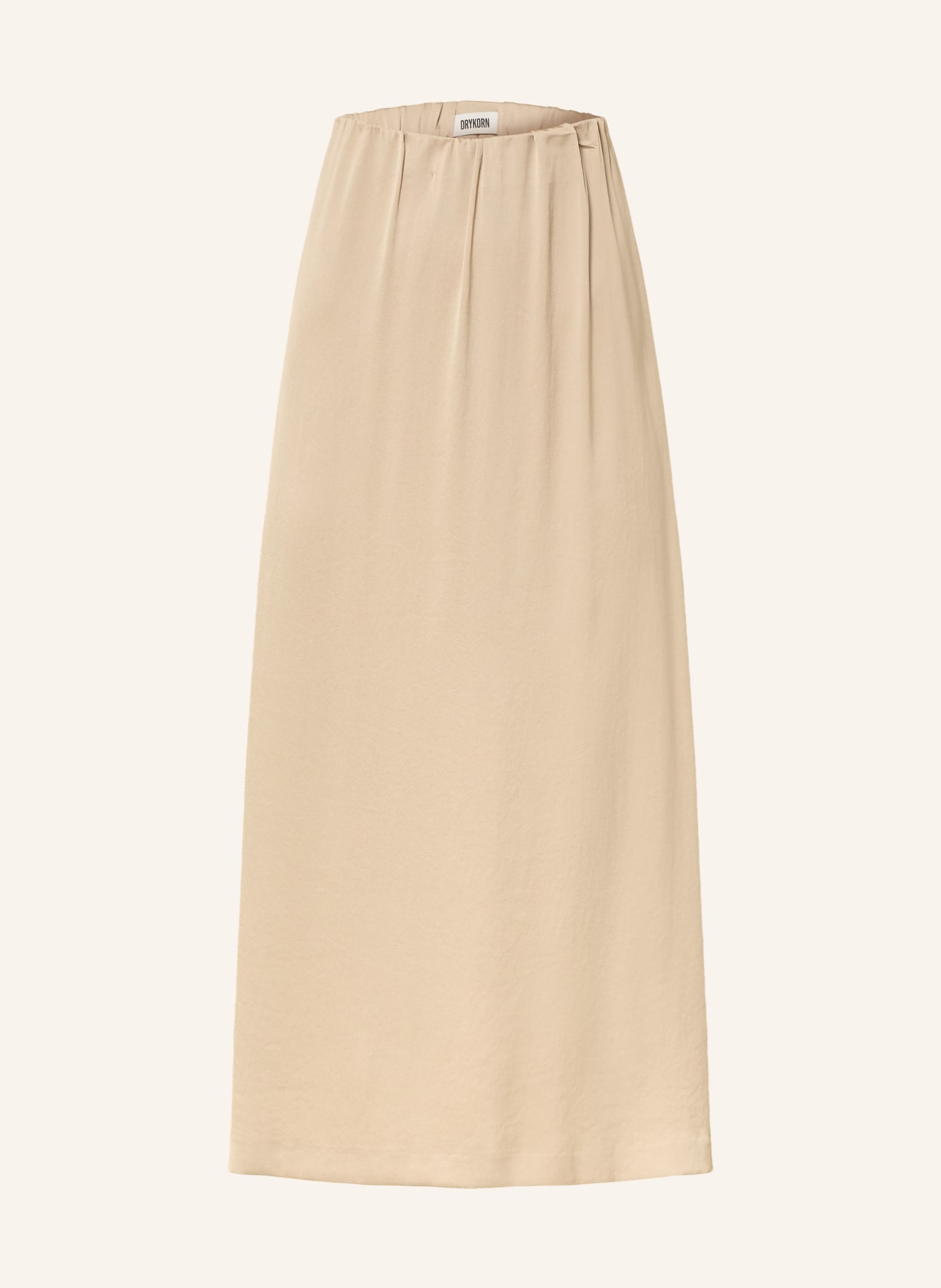 DRYKORN Saténová sukně IDONEA: BÉŽOVÁ