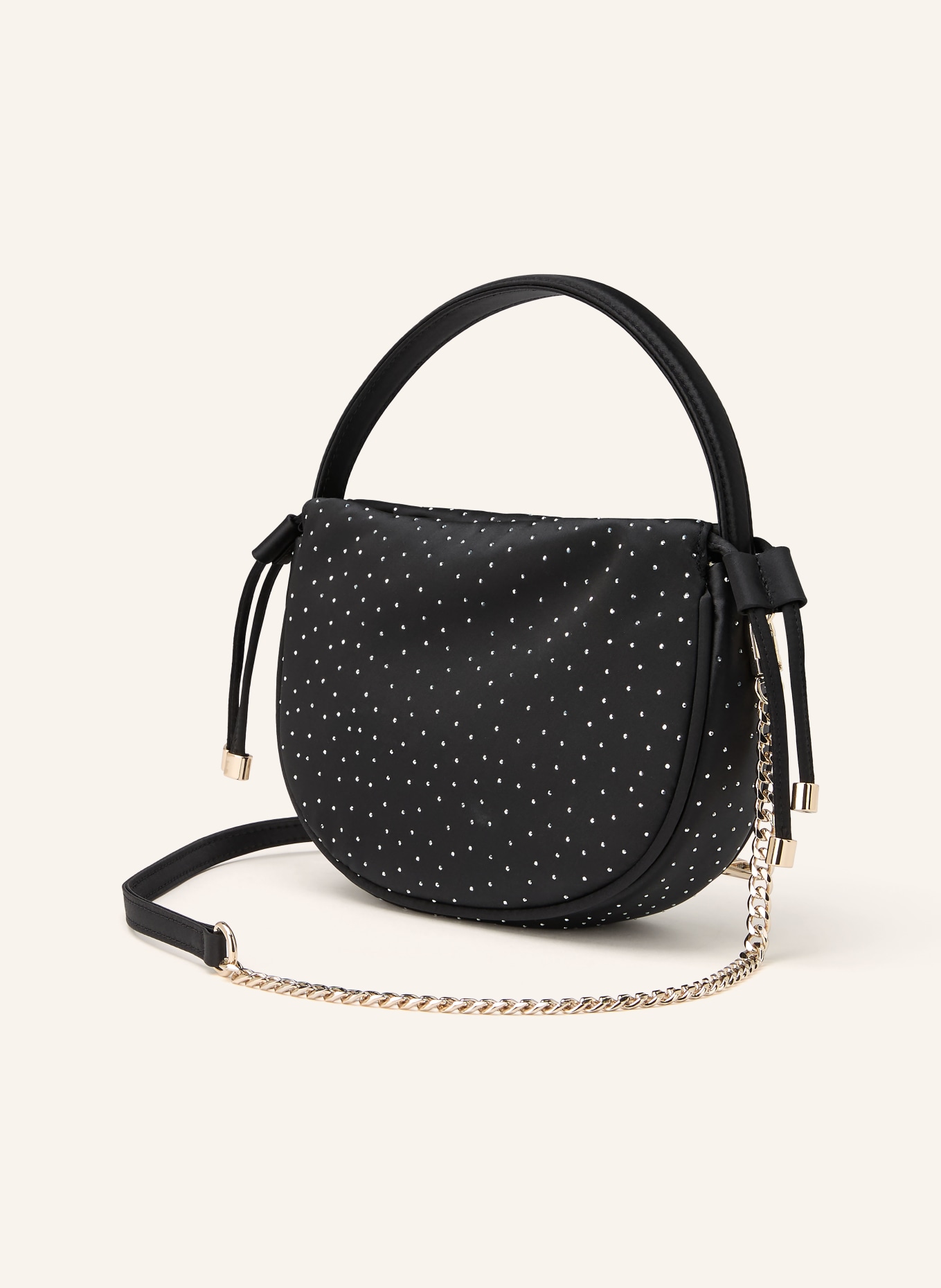 GUESS ELSIE shoulder bag with gemstones: GOLD