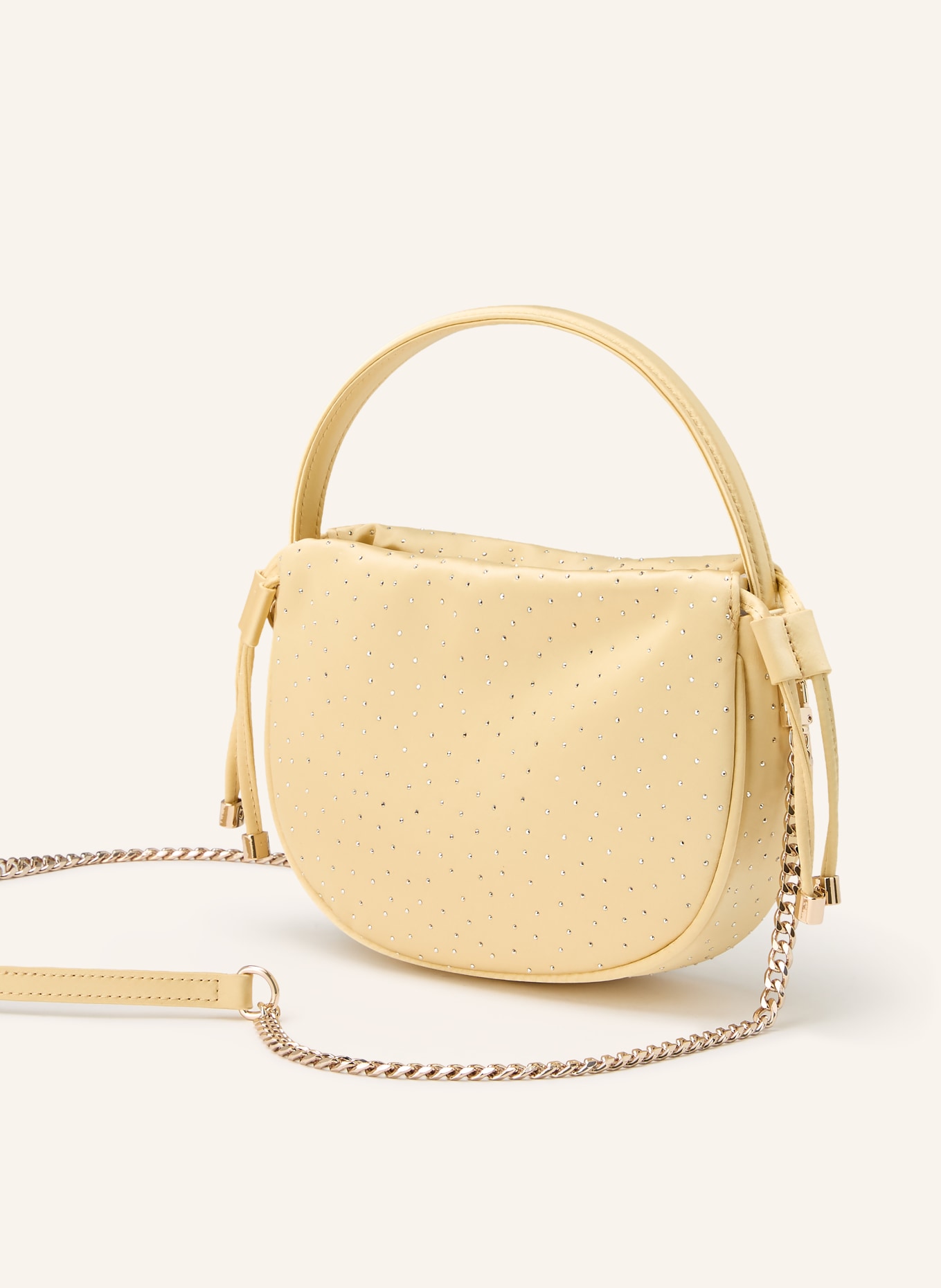 GUESS ELSIE shoulder bag with gemstones: BLACK