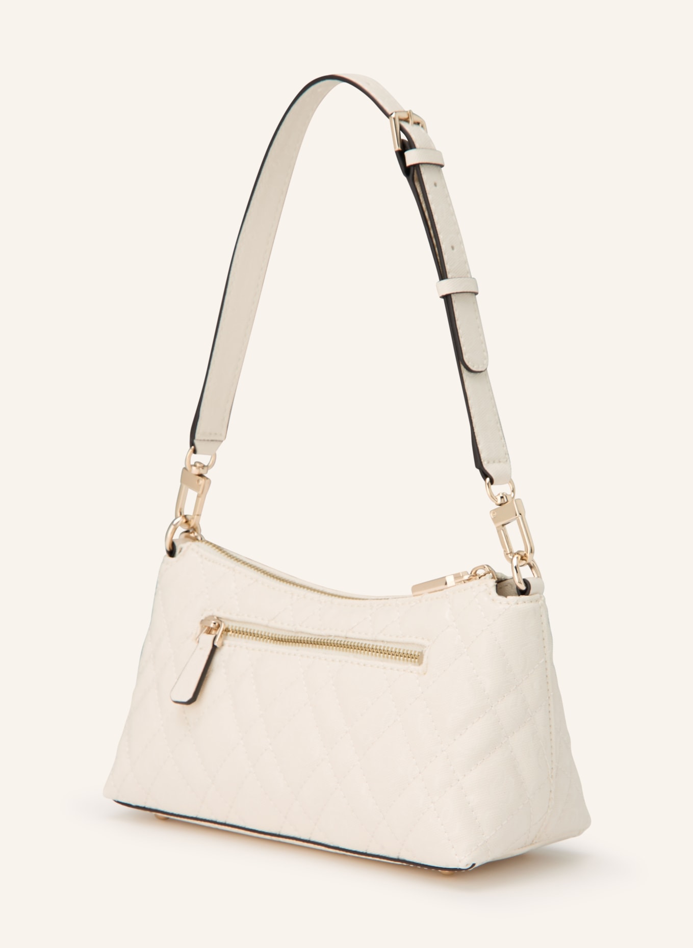 GUESS Schultertasche ISEMAY: CREME / GOLD