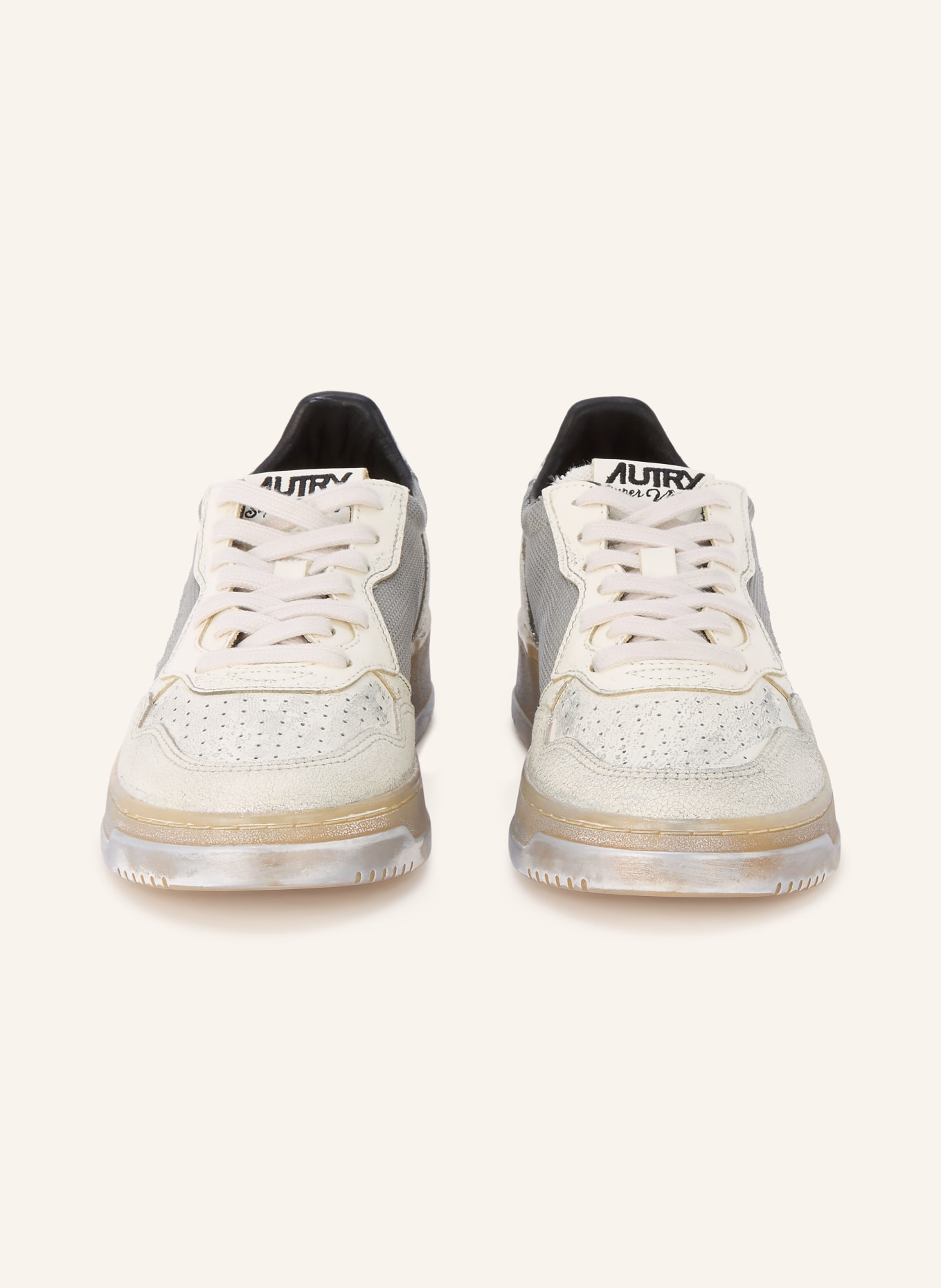 AUTRY Baskets MEDALIST LOW: BLANC / GRIS