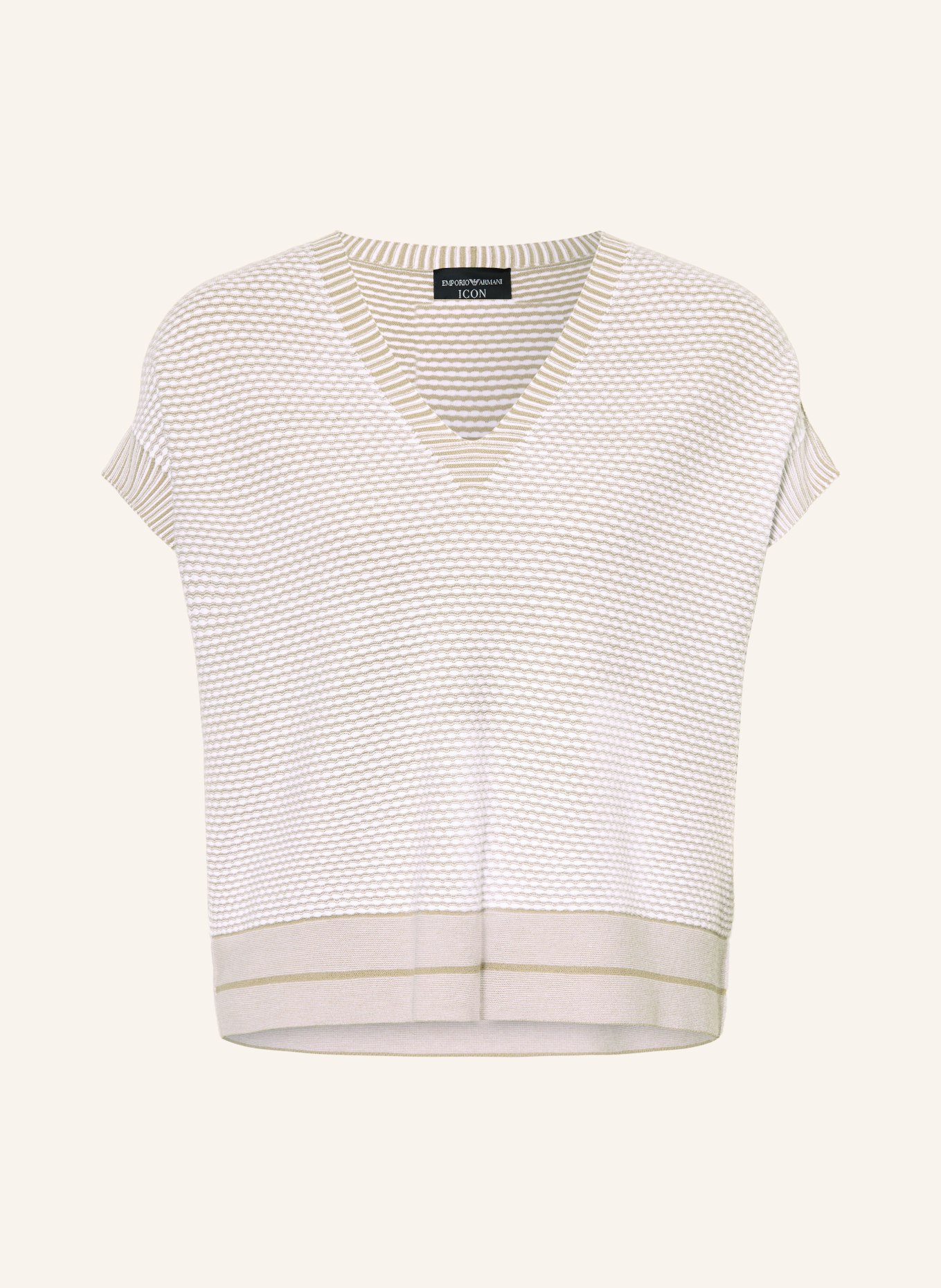 EMPORIO ARMANI Pullunder: HELLGRAU / BEIGE