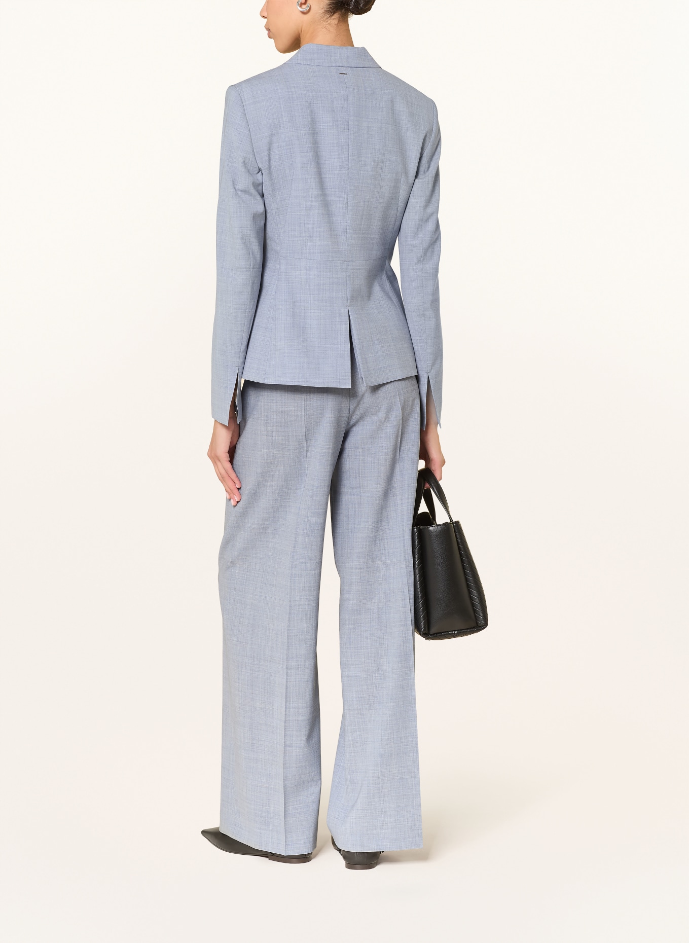BOSS Wide leg trousers TIANA: BLUE GRAY