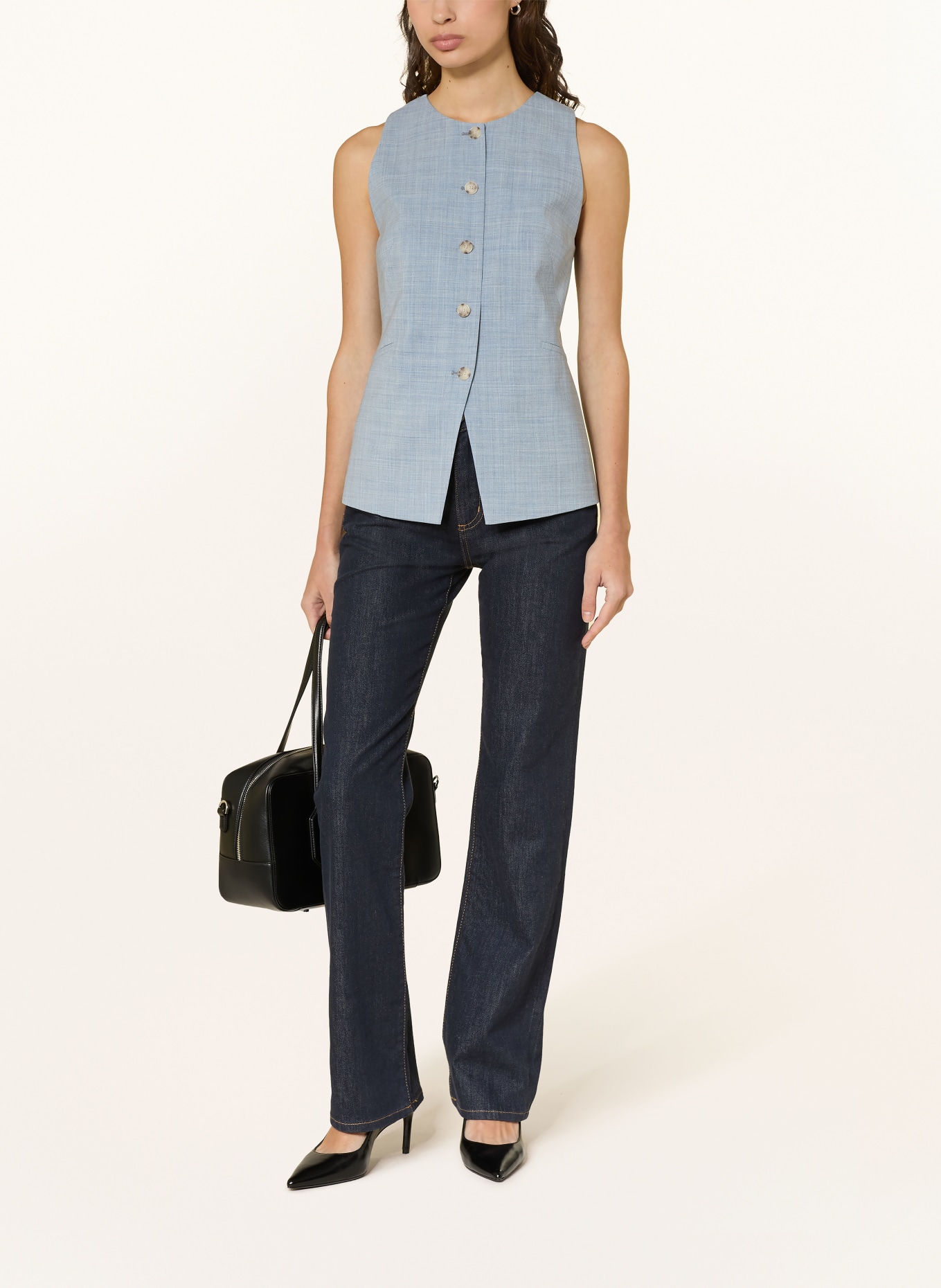 BOSS JULERAN blazer vest: BLUE GRAY