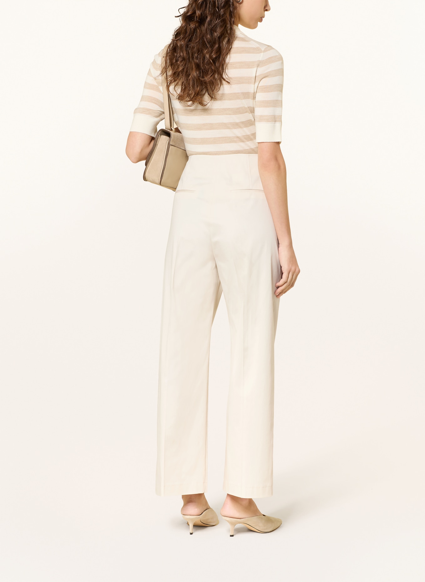 BOSS 7/8 kalhoty TULOTTA: KRÉMOVÁ