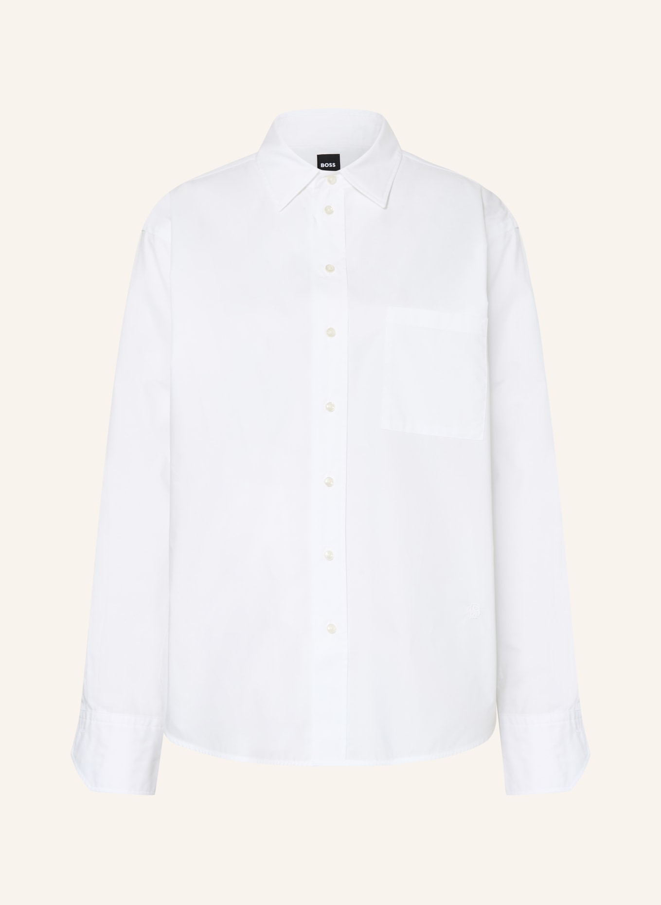 BOSS Hemdbluse SATURDAY: WEISS