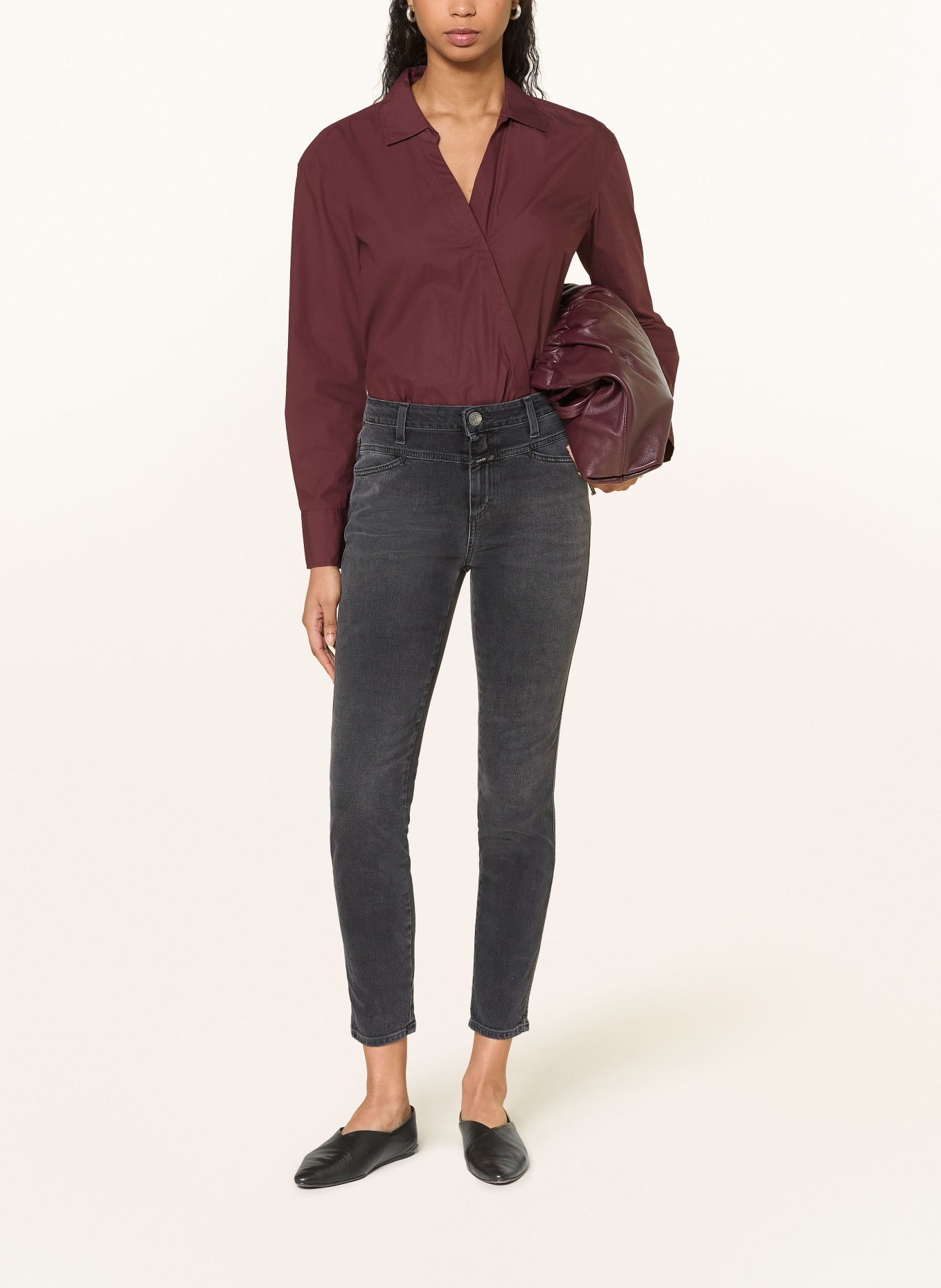 CLOSED Skinny Jeans SKINNY PUSHER: DGY DARK GREY