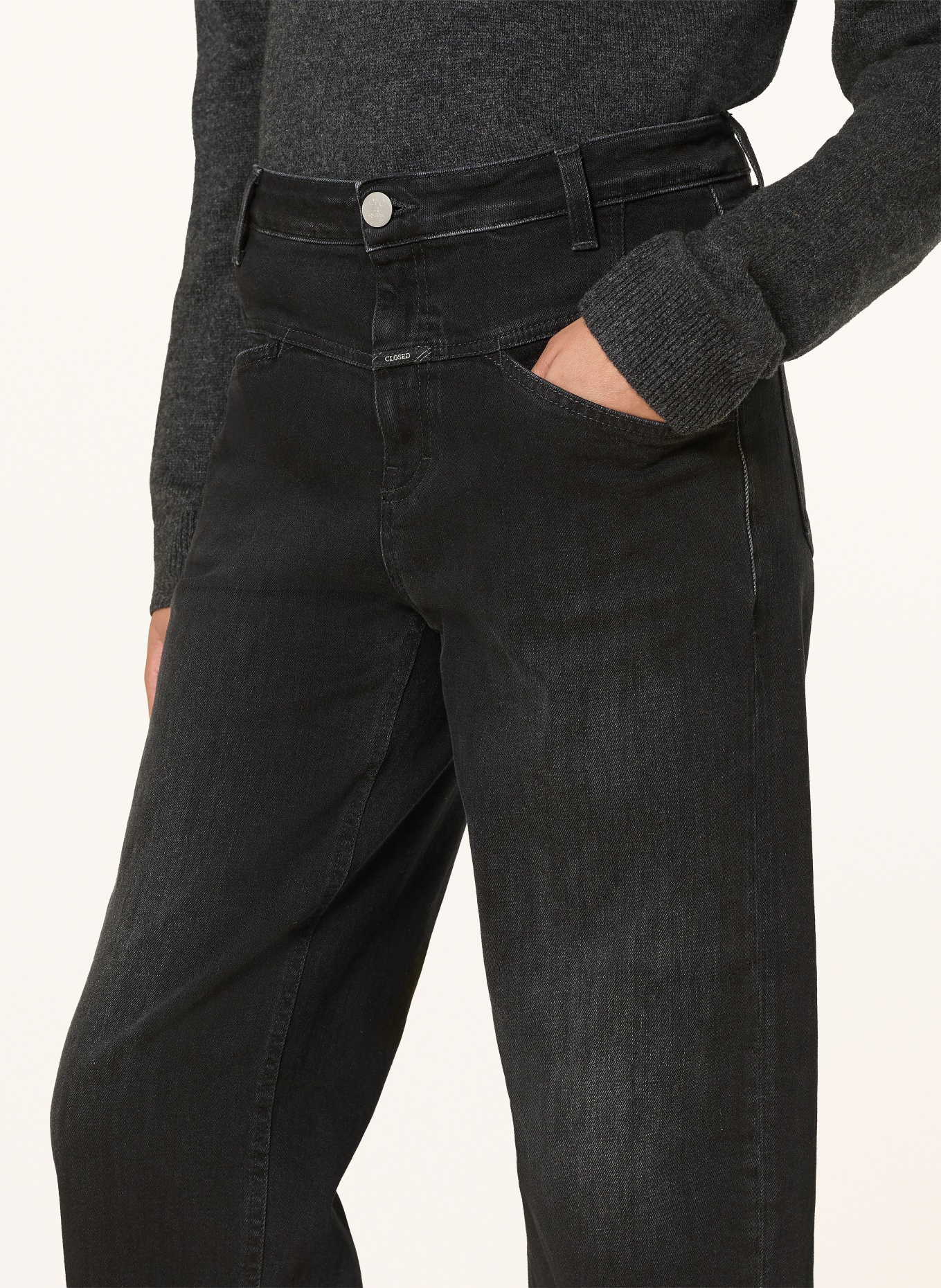 CLOSED Cropped Jeans STOVER-X: DGY DARK GREY