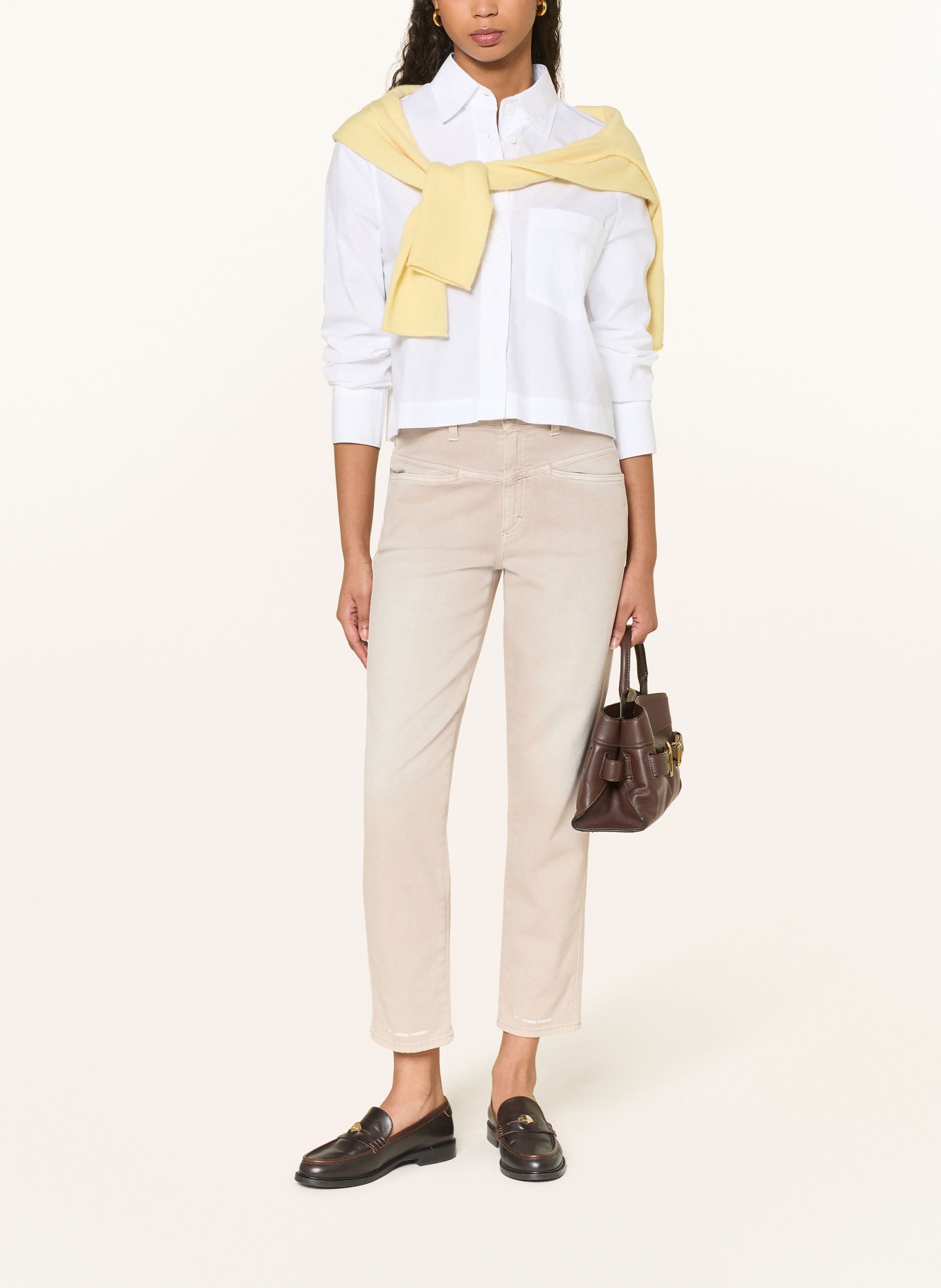 CLOSED Straight jeans PEDAL PUSHER: 996 Clay beige