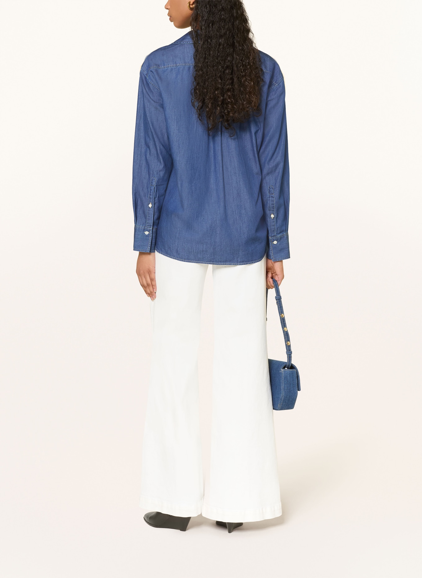 CLOSED Bluse in Jeansoptik: BLAU