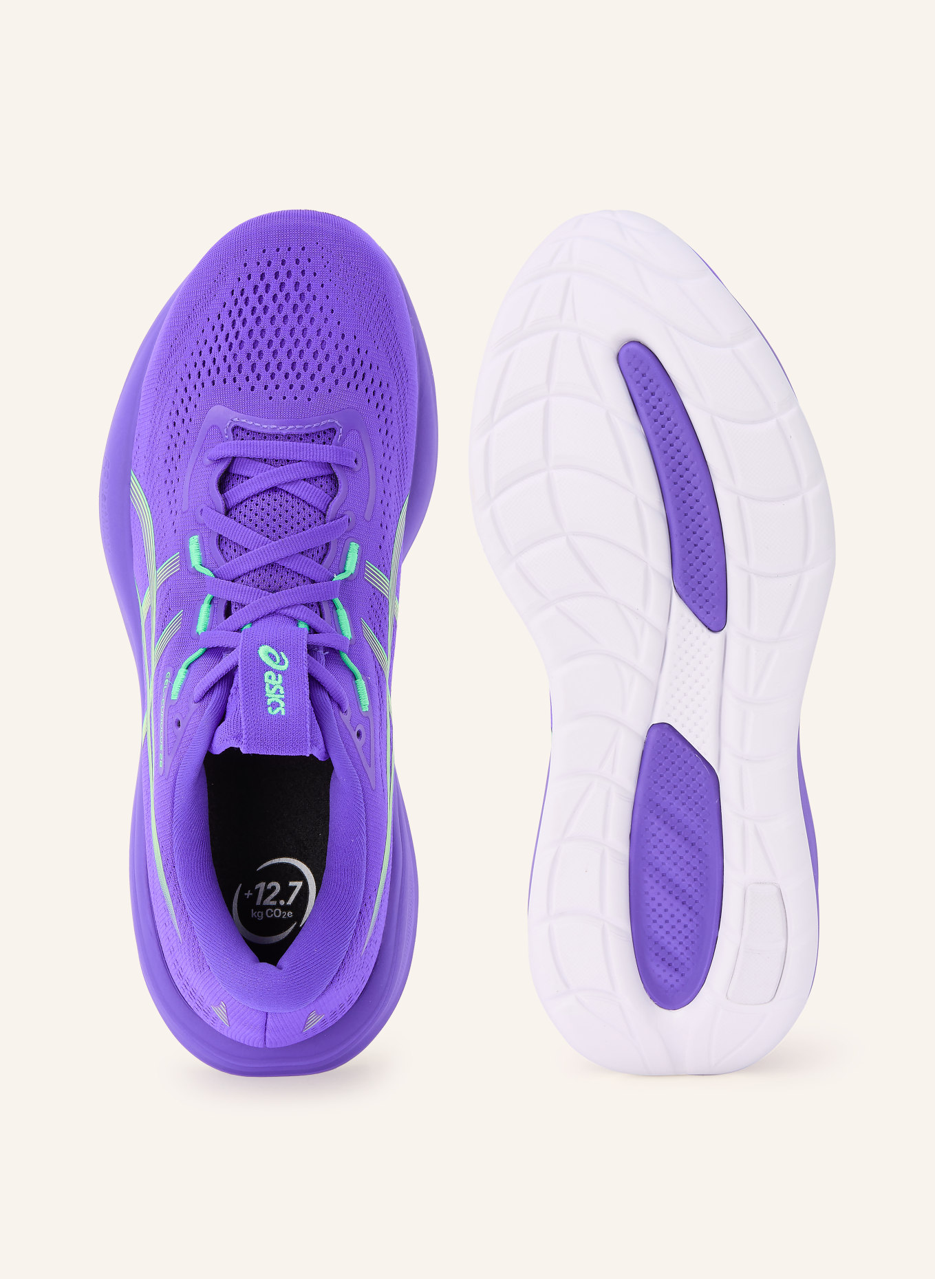 ASICS Chaussures de course GEL-CUMULUS 28: LILAS / VERT