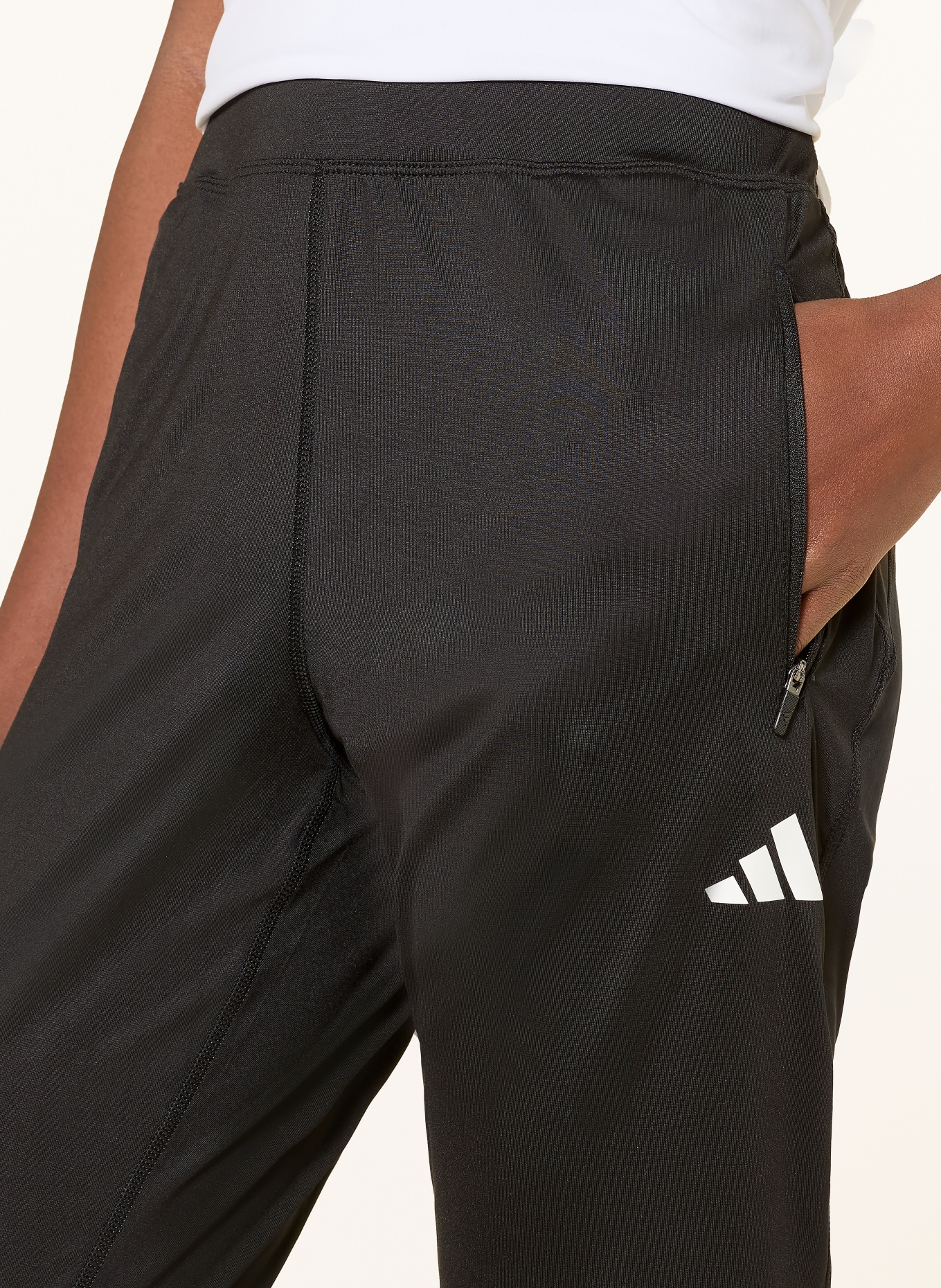 adidas Lauf-Tights ADI365: SCHWARZ / WEISS