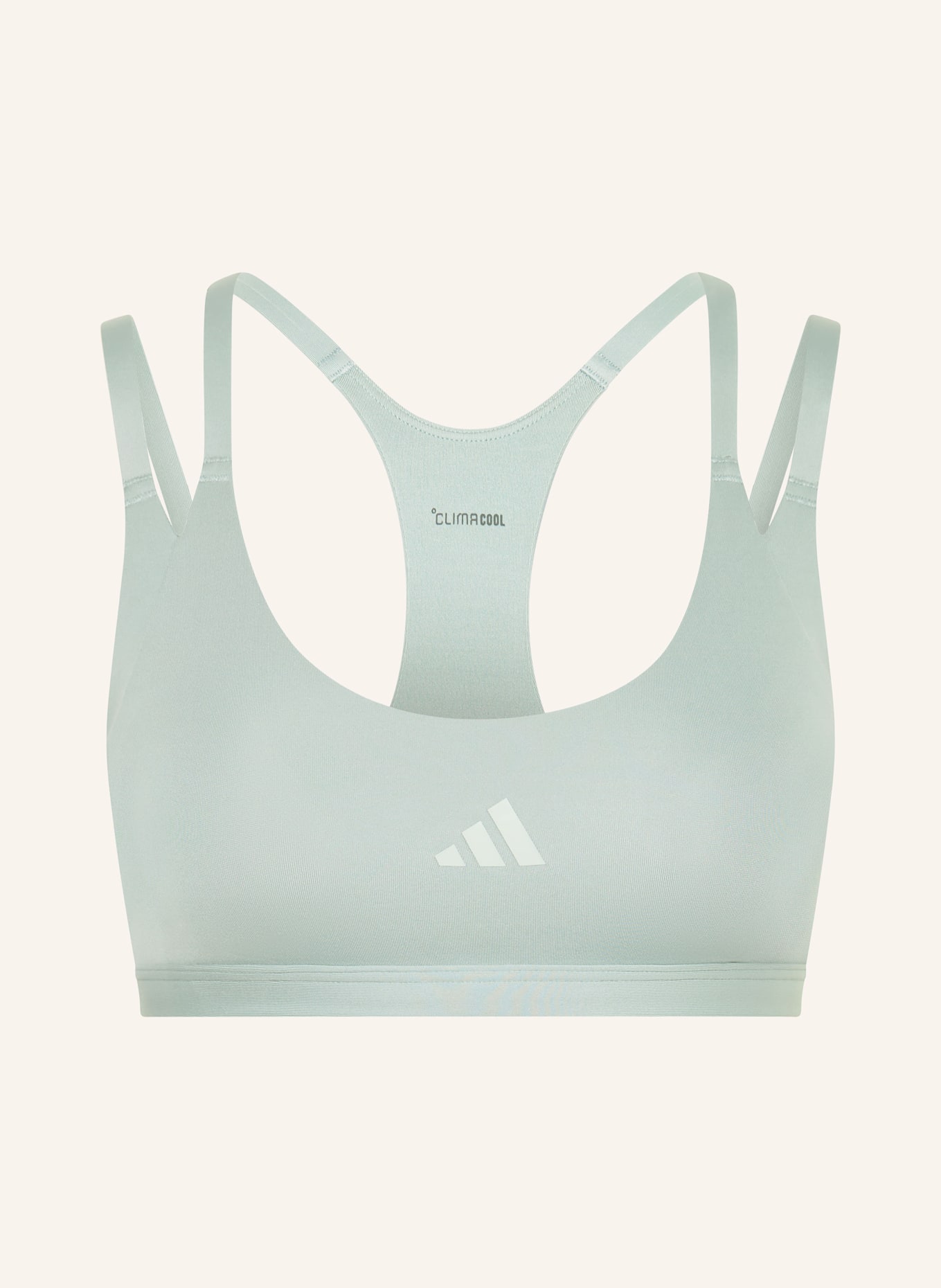 adidas OPTIME STRIPES sports bra: MINT