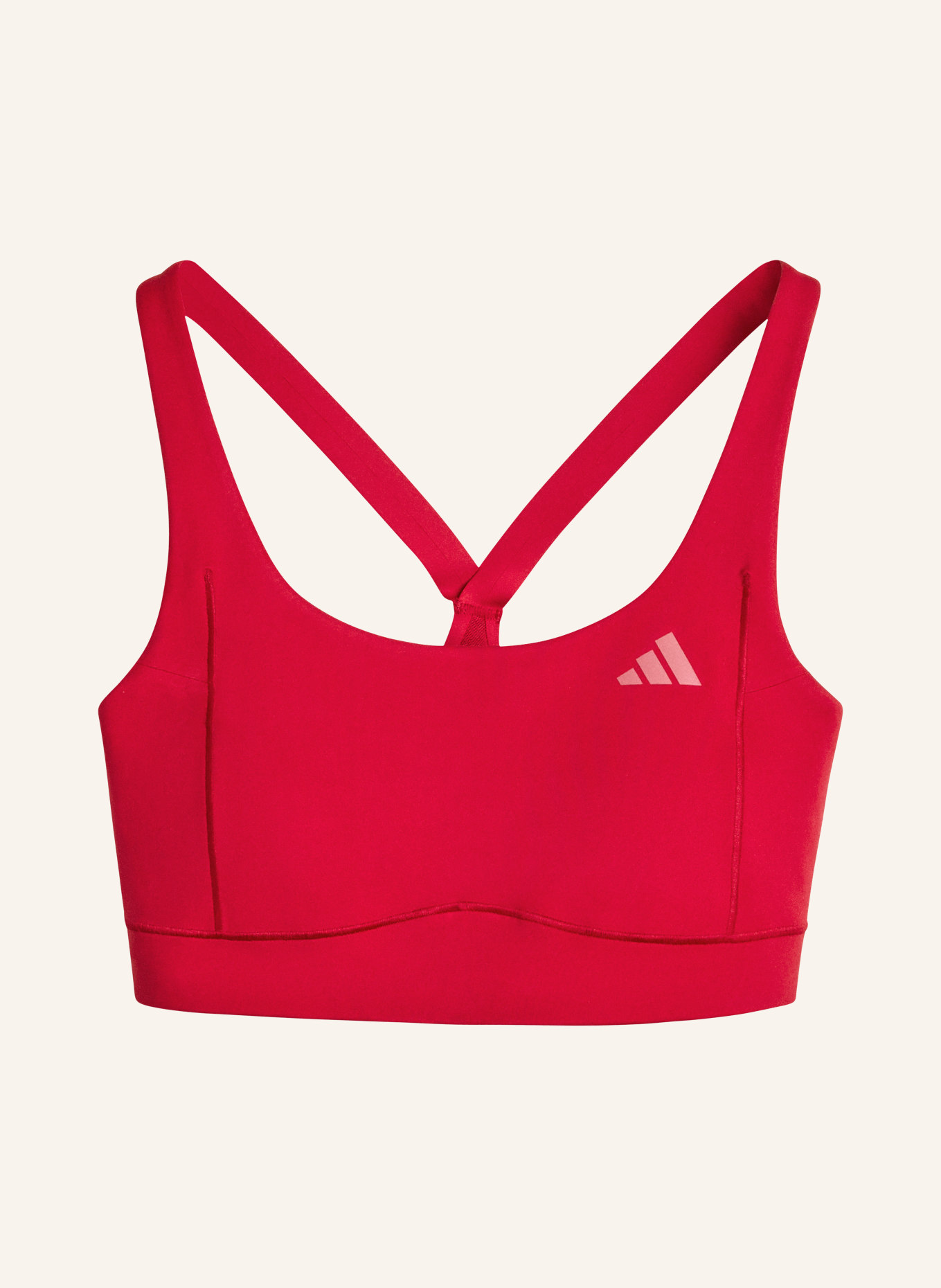 adidas Sportovní podprsenka OPTIME TRAINING: TMAVĚ ČERVENÁ