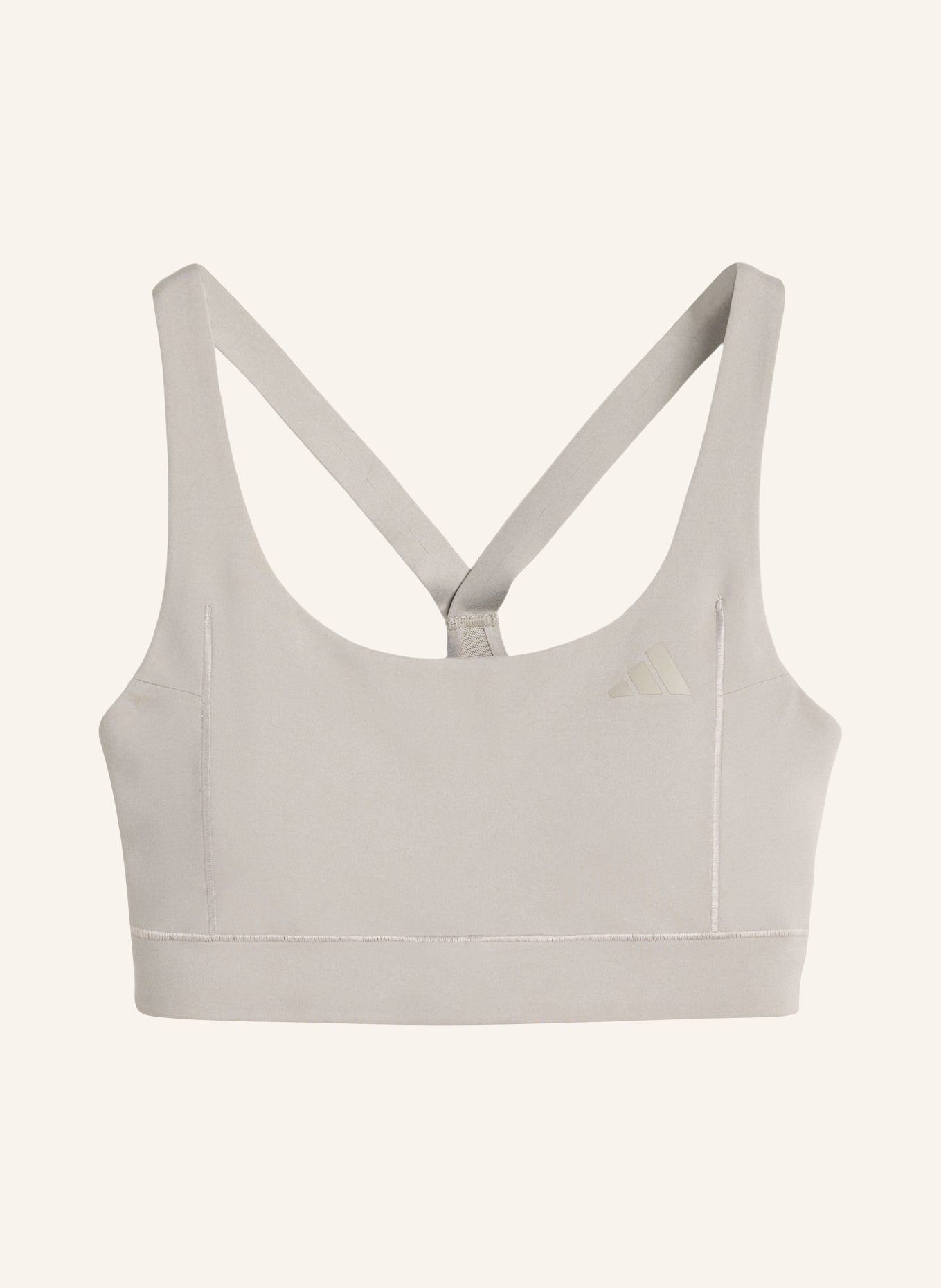 adidas Sportovní podprsenka OPTIME TRAINING: ČERNOŠEDÁ