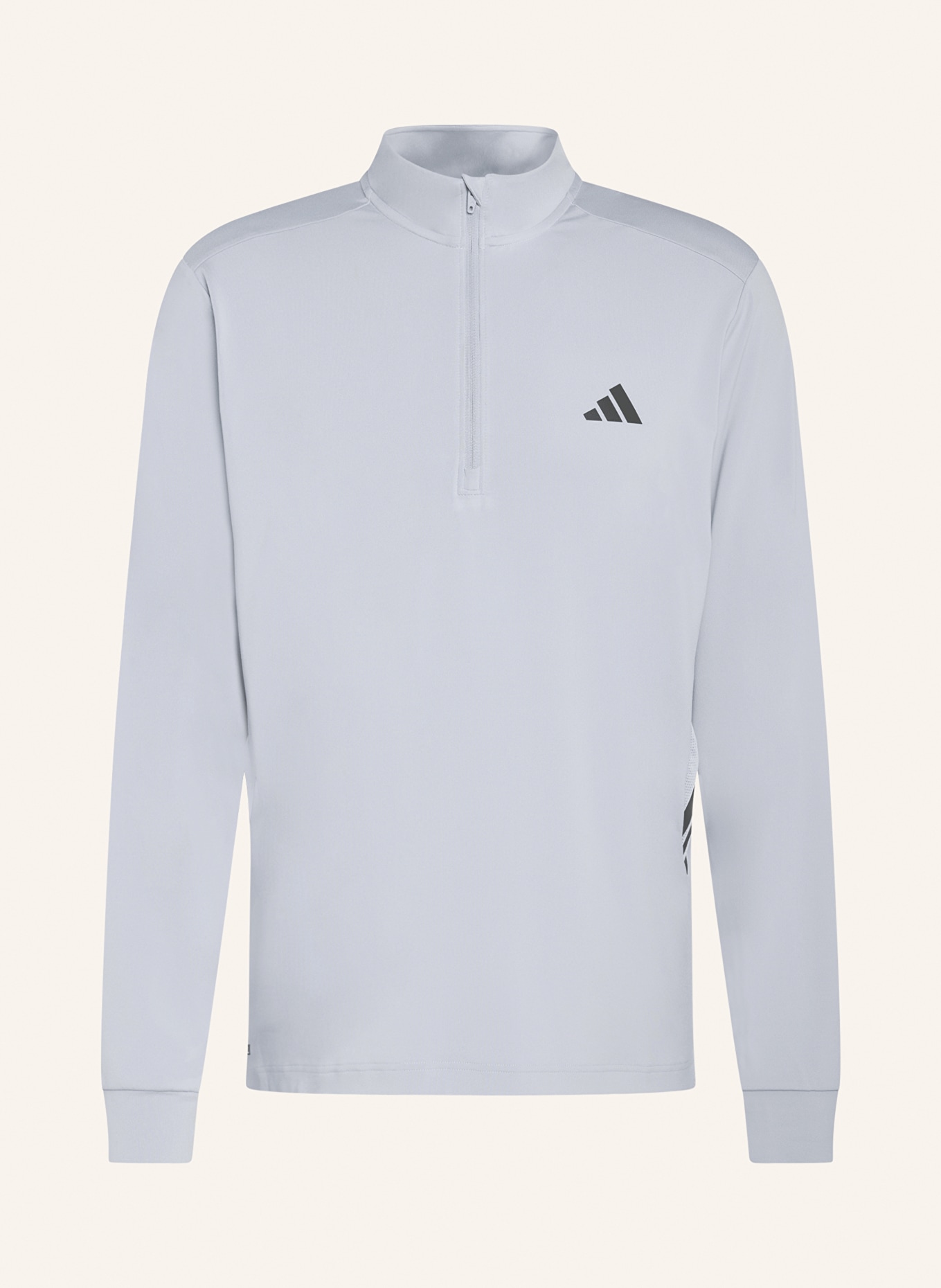 adidas Laufshirt TECH ESSENTIALS: BLAUGRAU / SCHWARZ