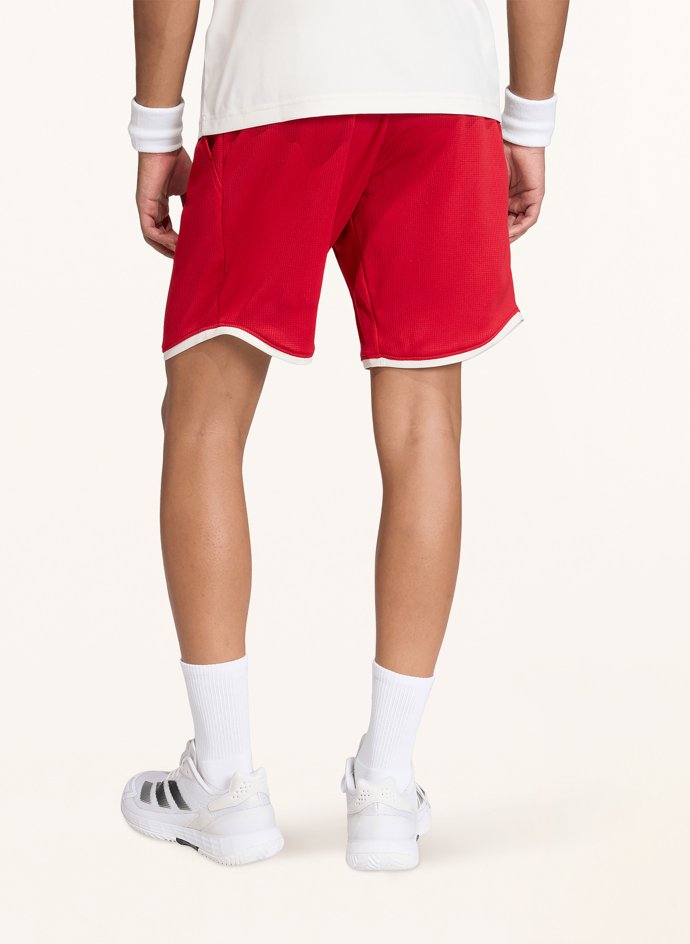 adidas Spodenki treningowe HERITAGE: CZERWONY / ECRU