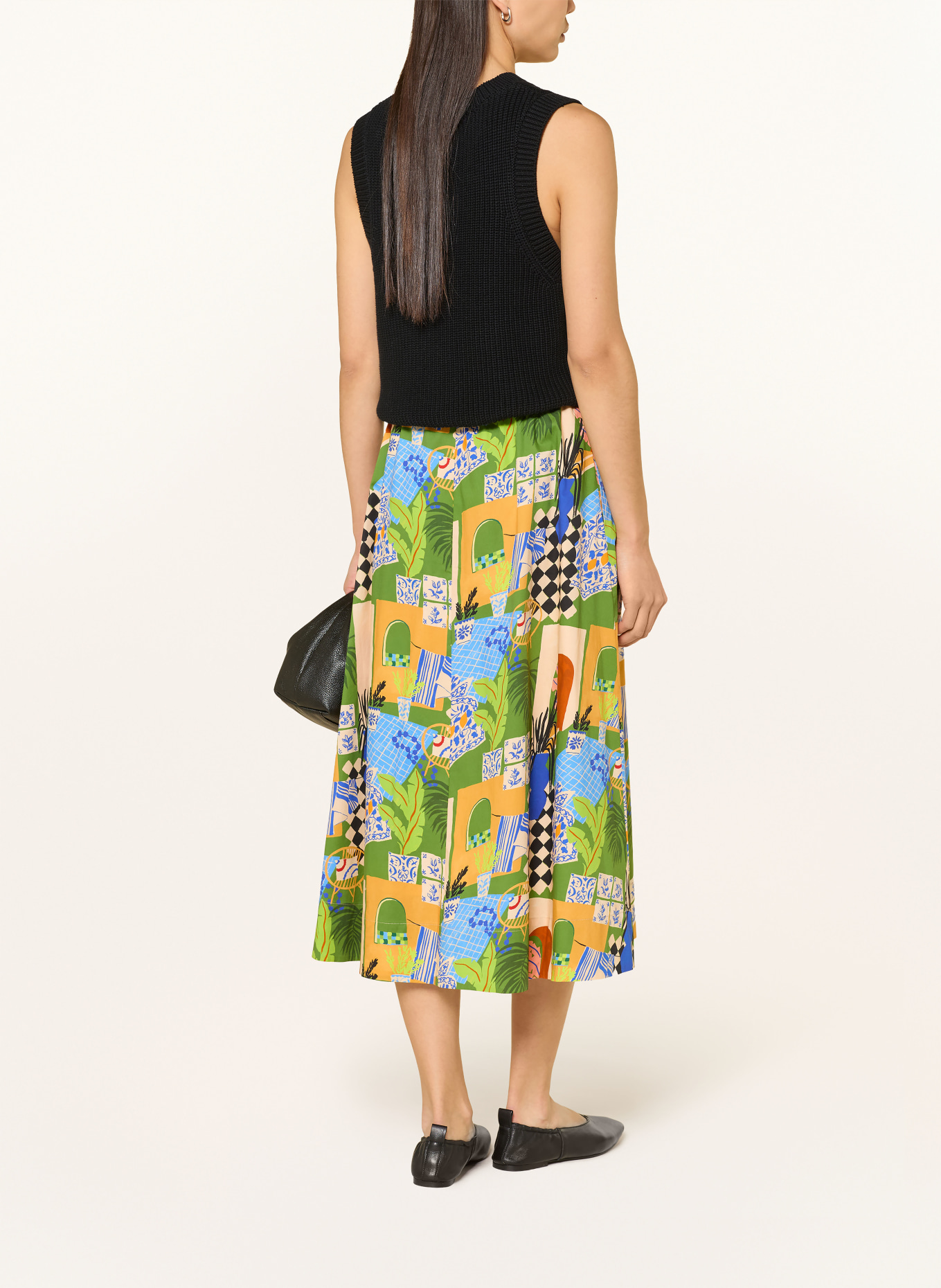 CATNOIR Skirt: LIGHT GREEN / BEIGE / BLUE